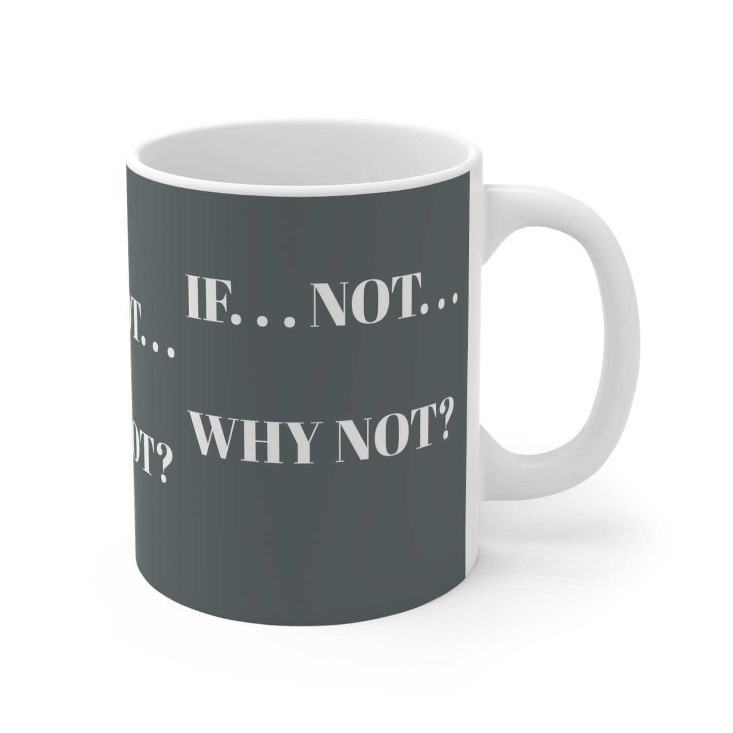GREY WHY NOT MUG