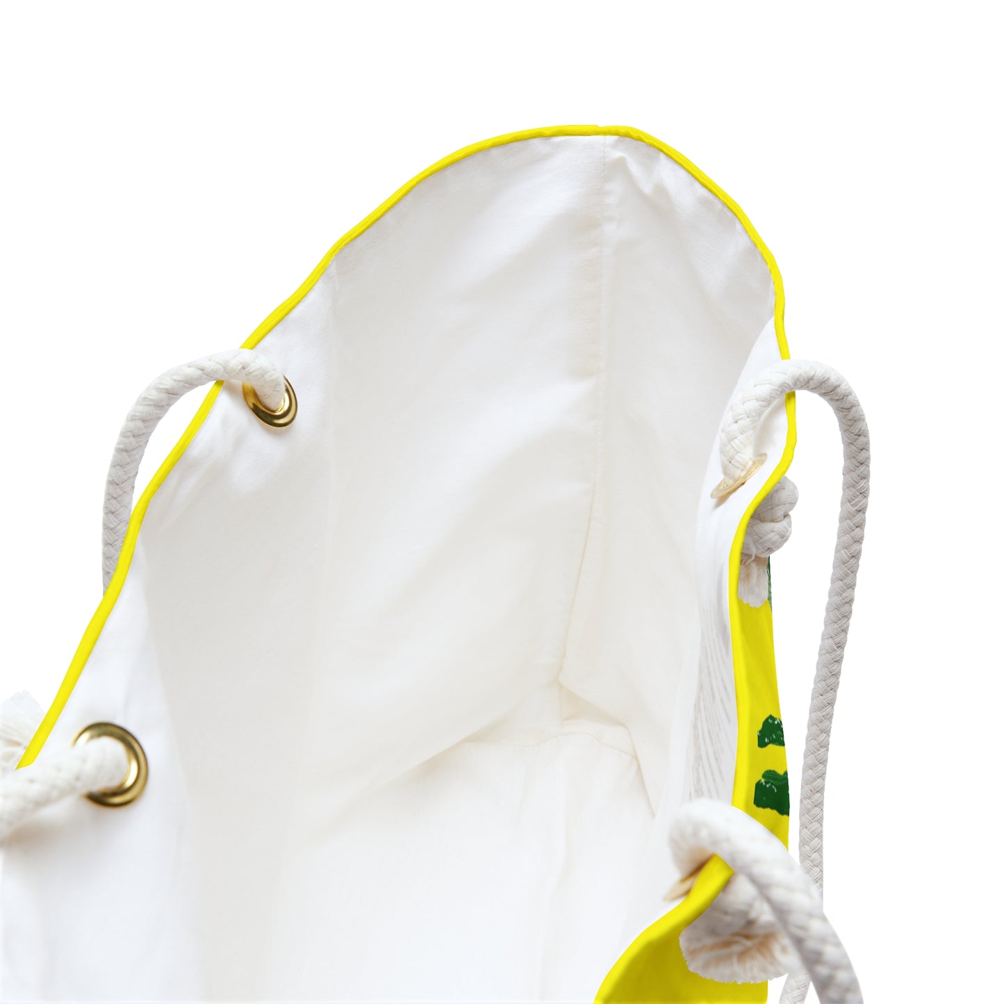 LARGE YELLOW WEEKENDER TOTE BAG