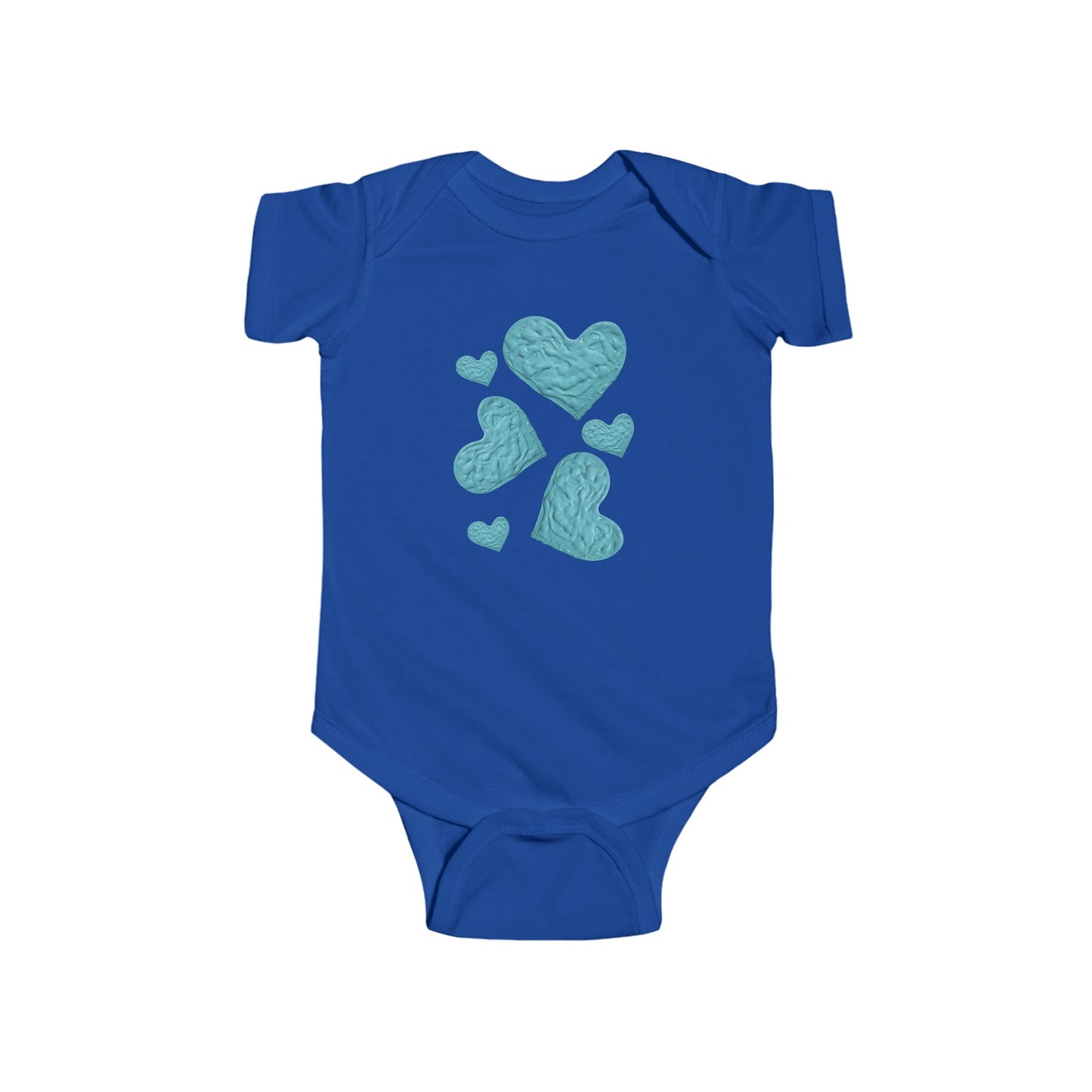 BLUE HEART INFANT BODYSUIT