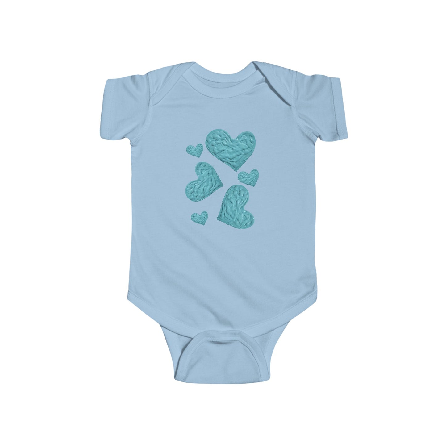 BLUE HEART INFANT BODYSUIT