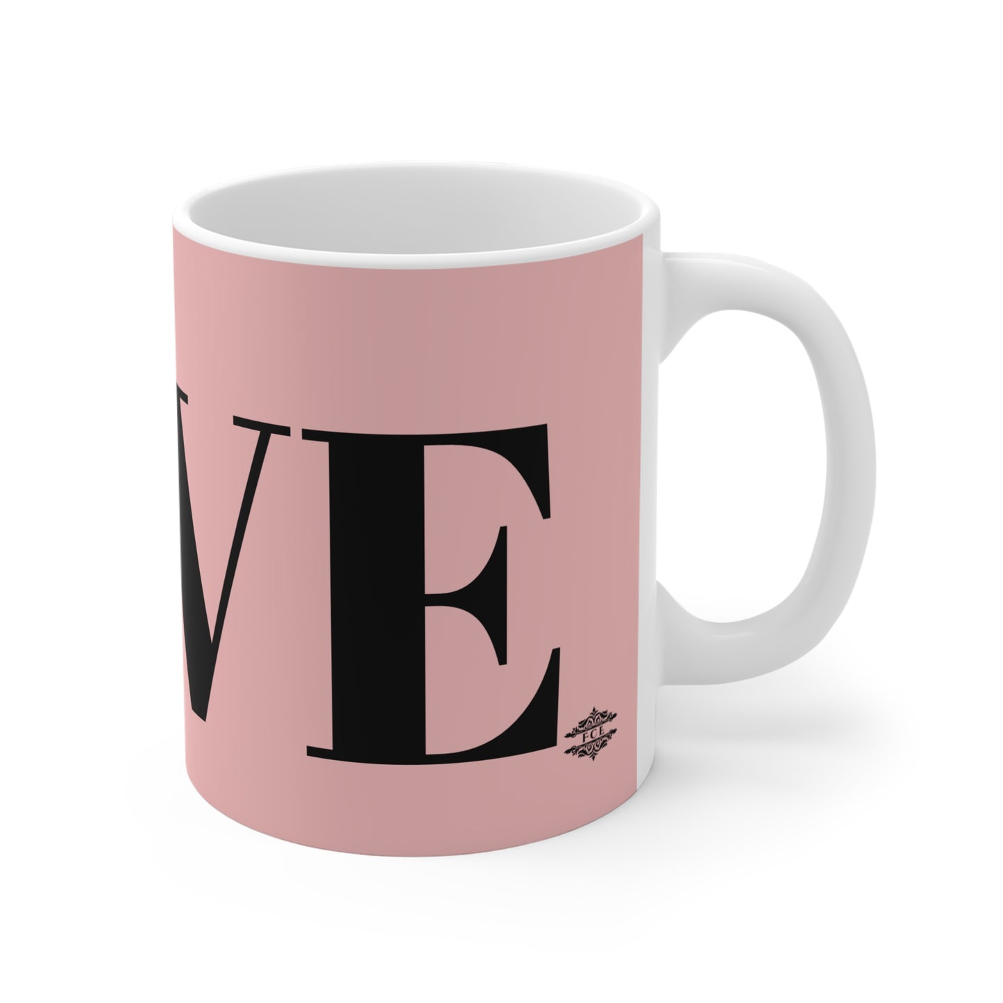PINK AND BLACK LOVE MUG