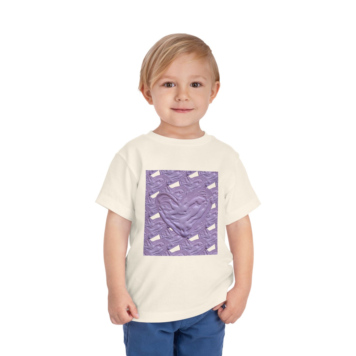 CUTE PURPLE HEART TODDLER TEE