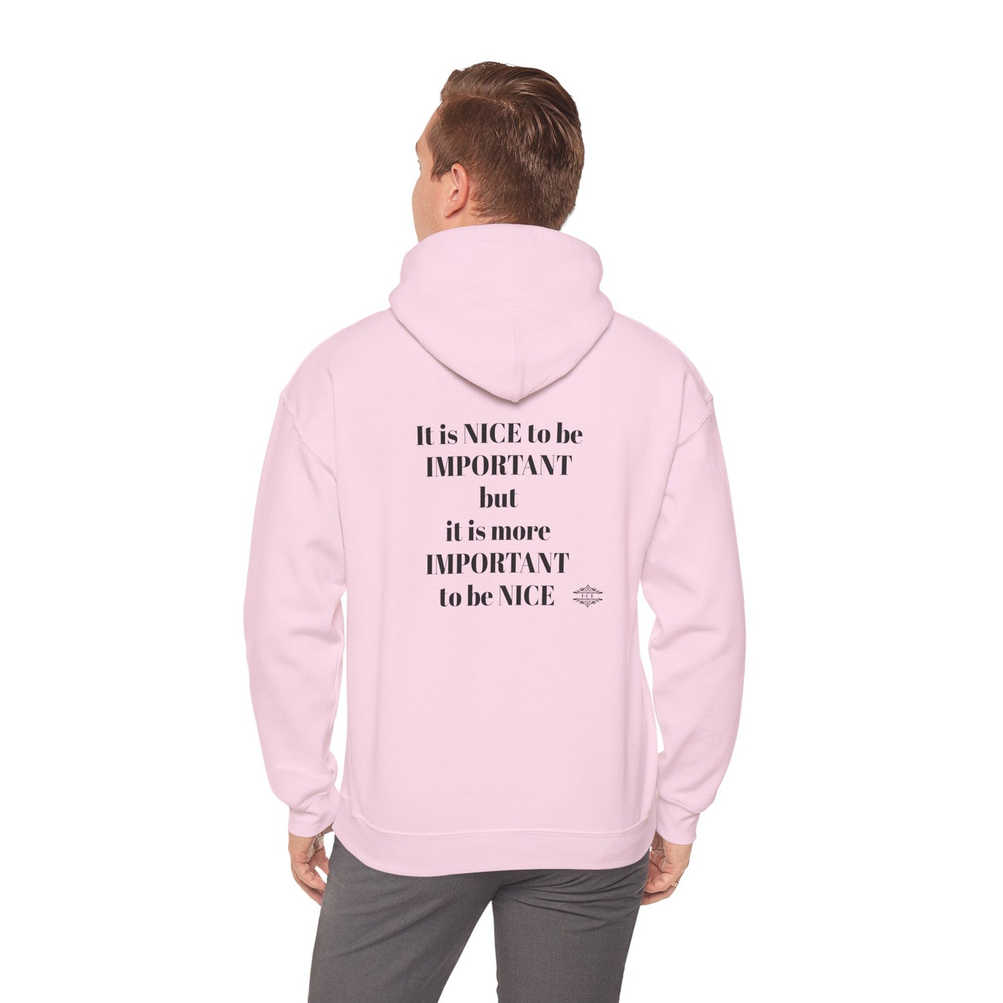 BE NICE HOODED SWEATSHIRT