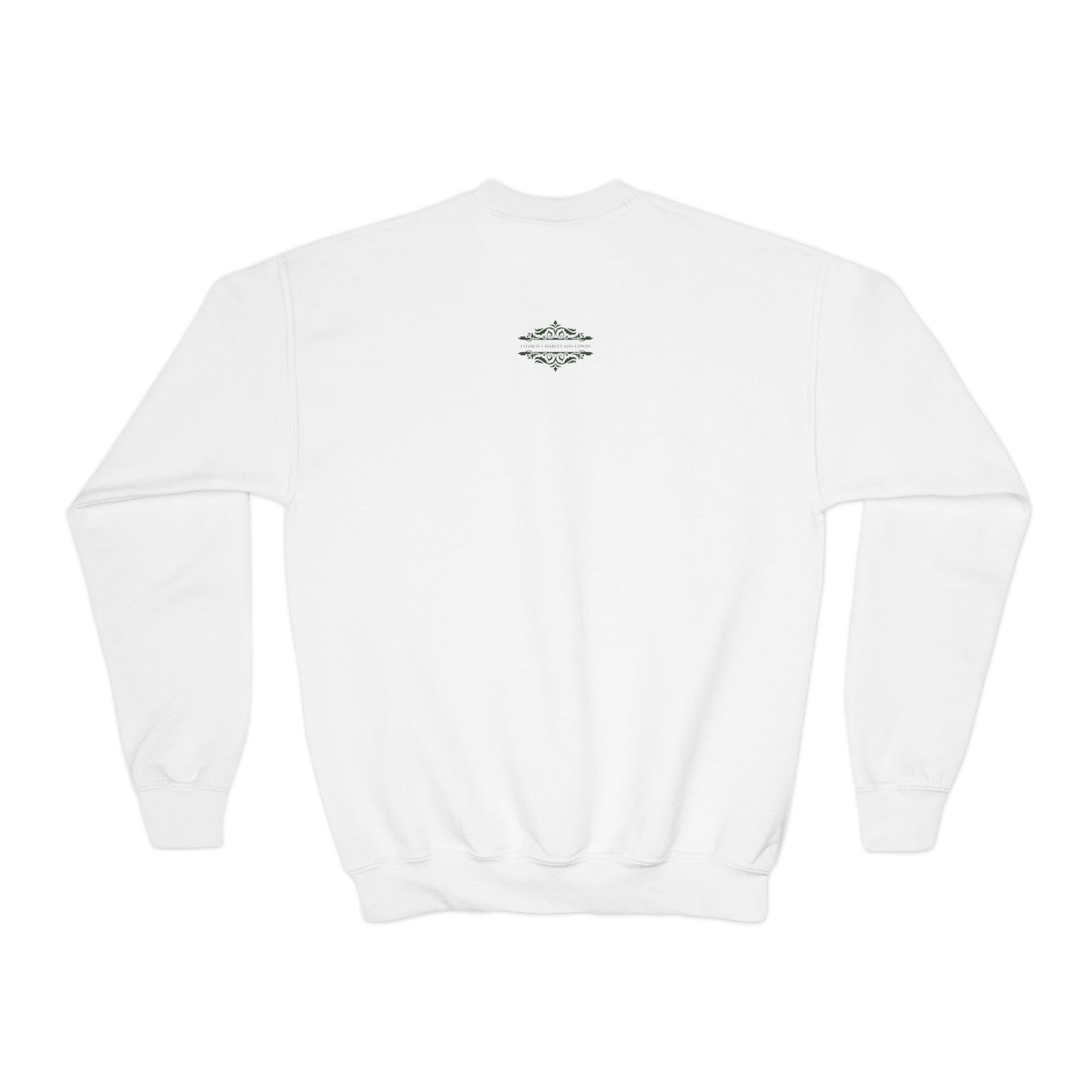 YOUTH SWEATSHIRT WITH FUN YELLOW HEARTS