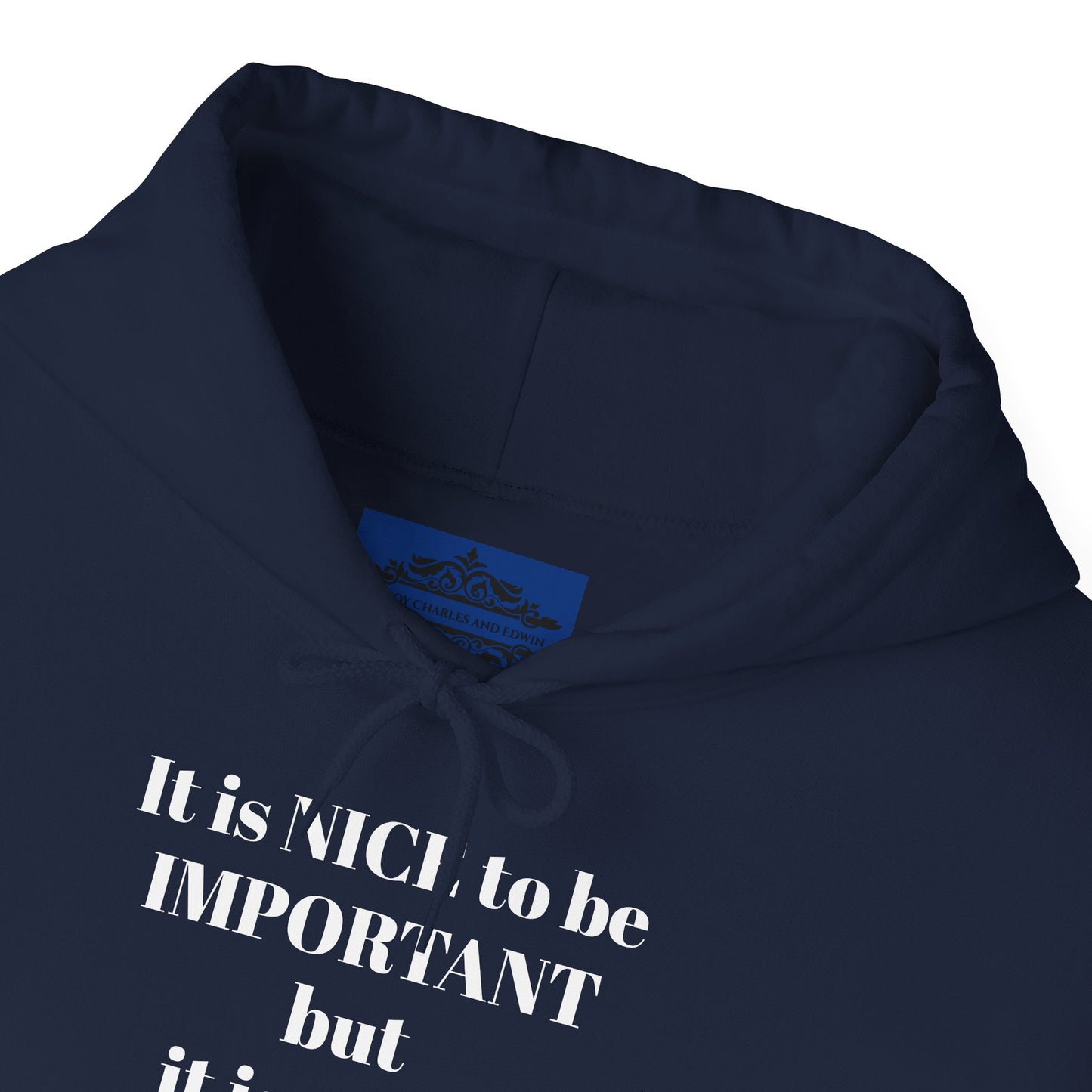 BE NICE HOODED SWEATSHIRT