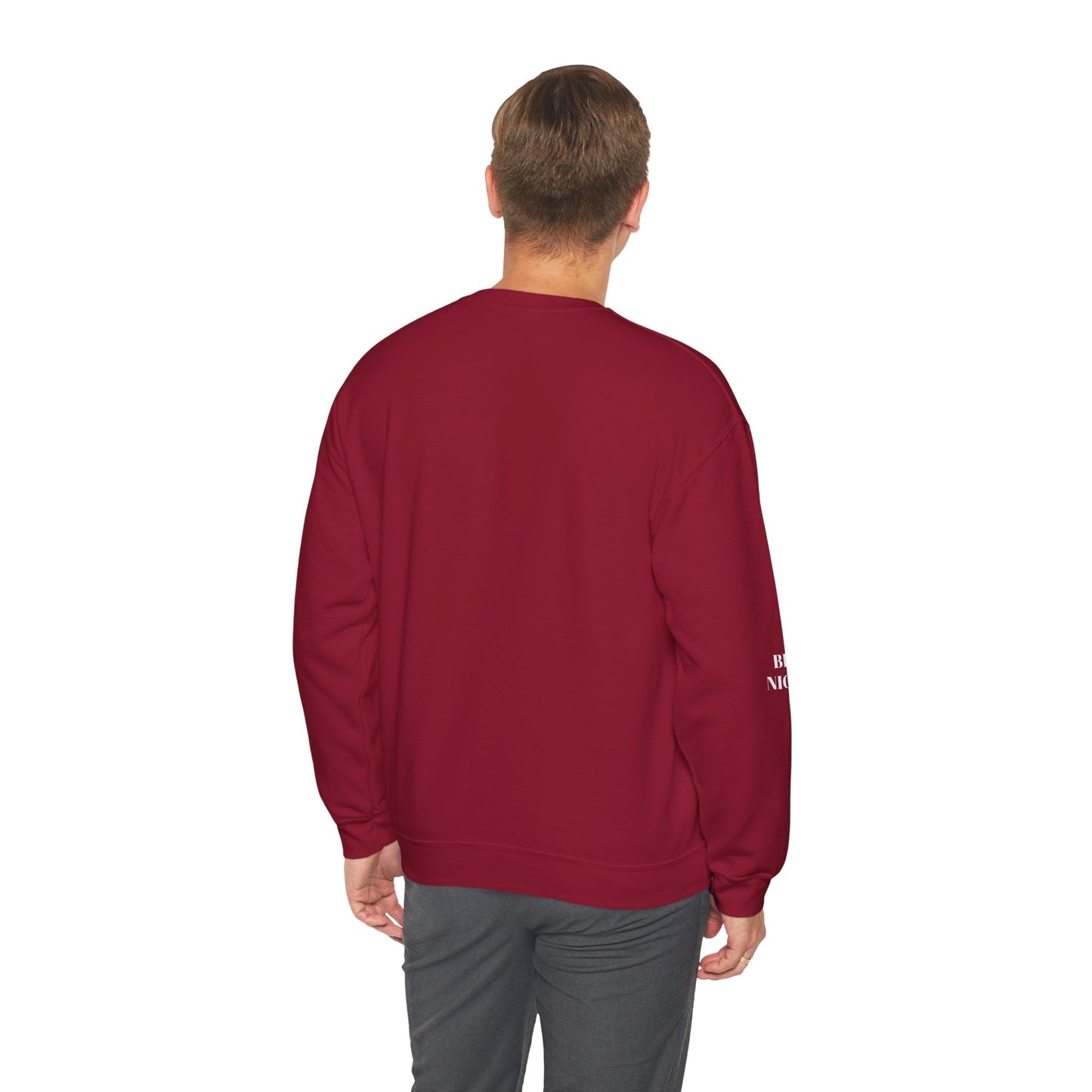 BE NICE CREWNECK SWEATSHIRT DARK COLORS