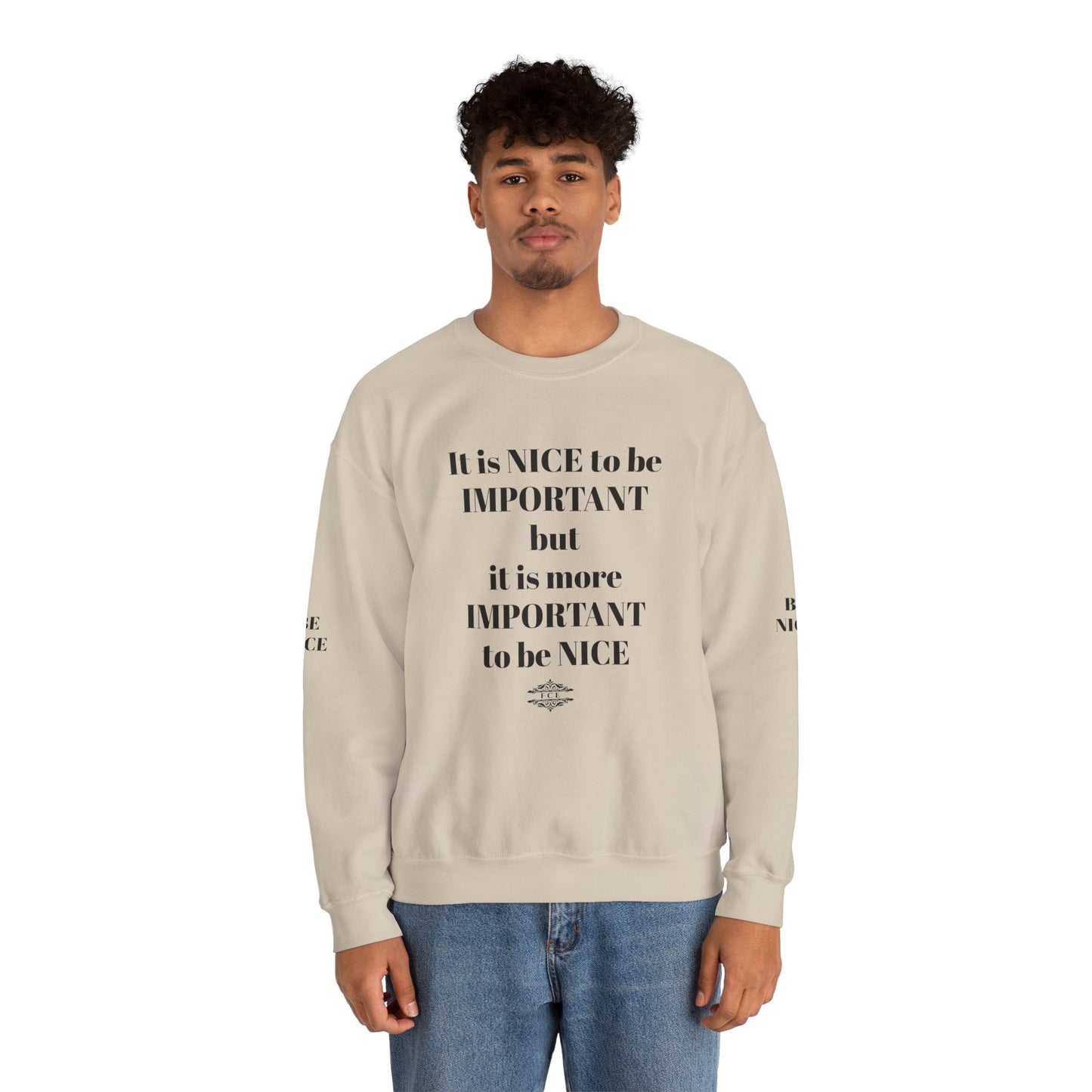 IT IS IMPORTANT CREWNECK SWEATSHIRT