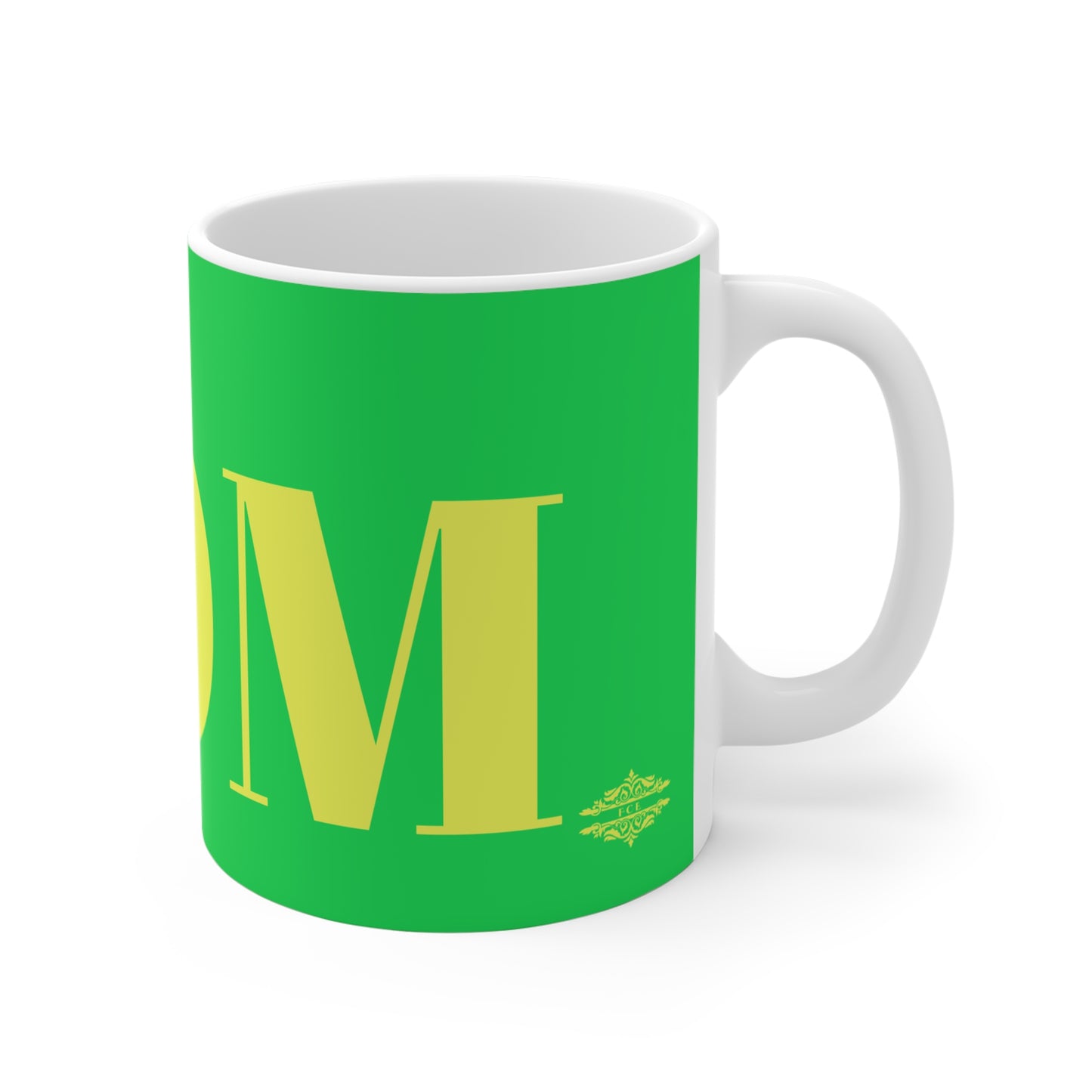BRIGHT GREEN MOM MUG