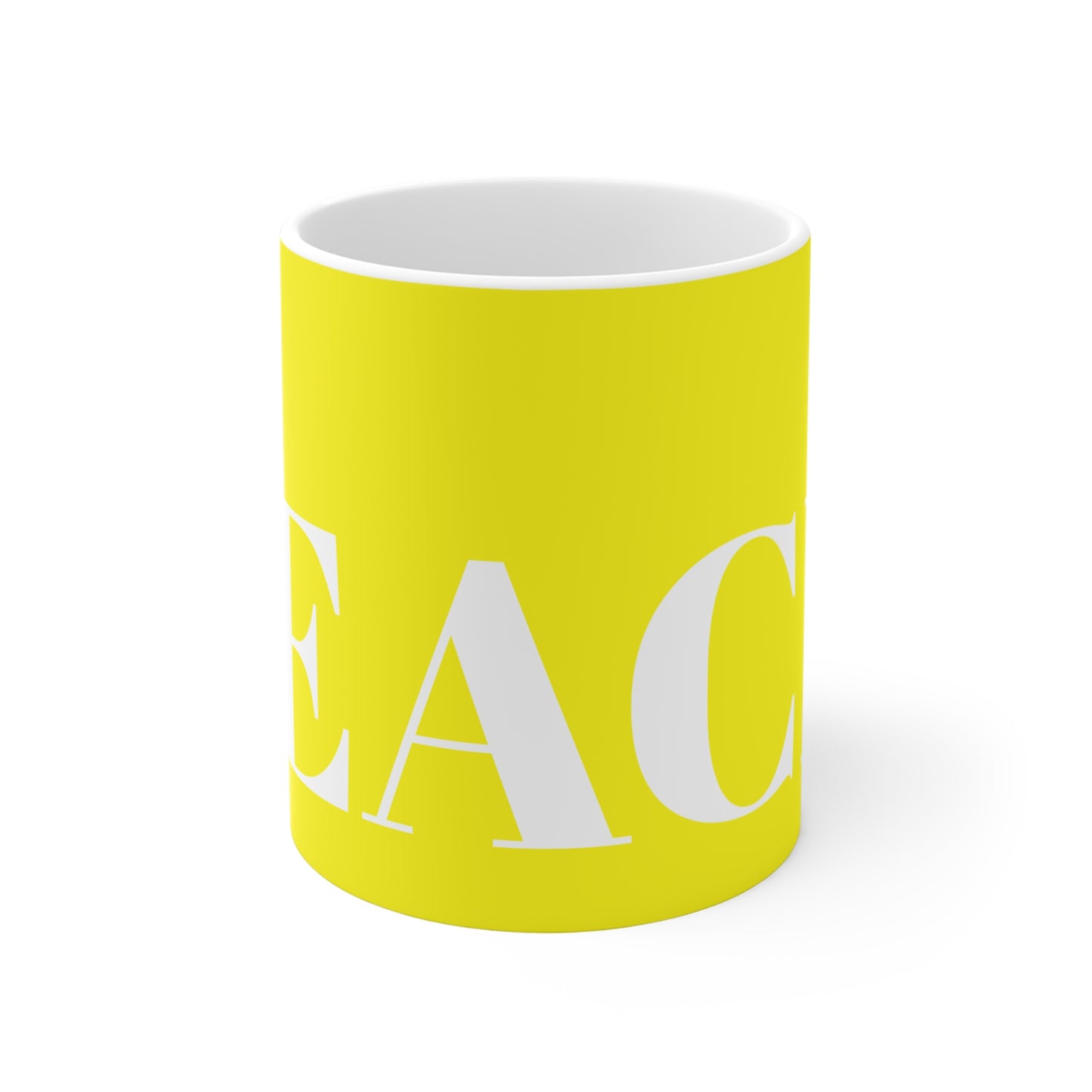 YELLOW PEACE MUG