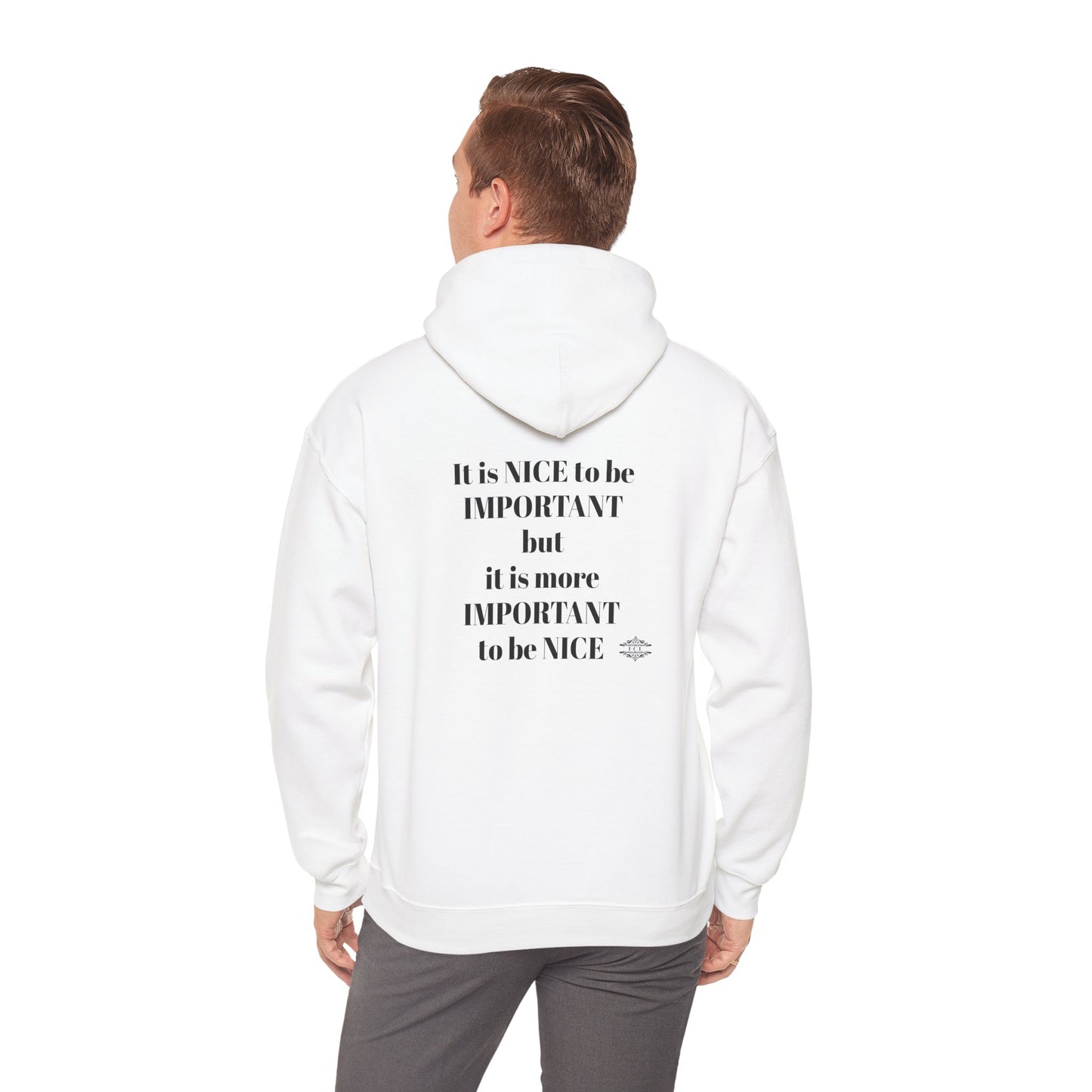 BE NICE HOODED SWEATSHIRT