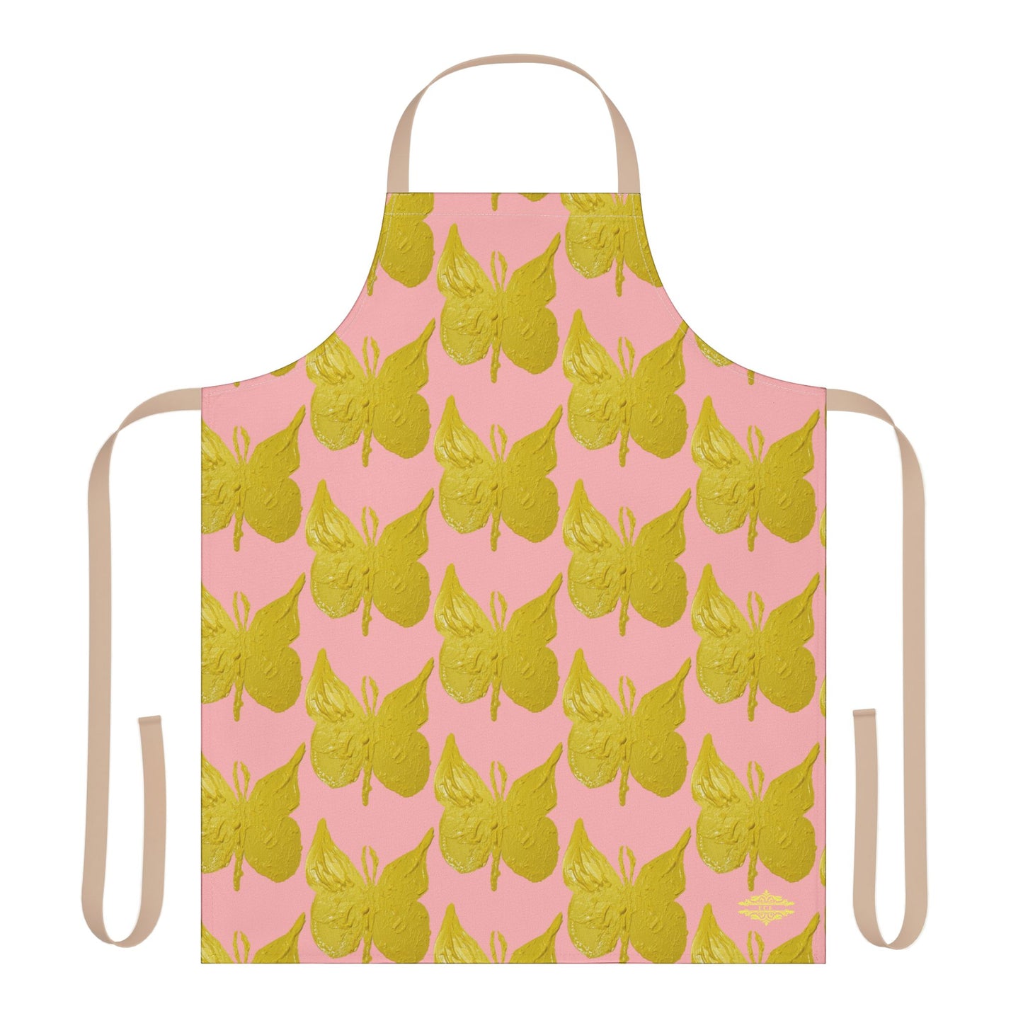 PINKY YELLOW BUTTERFLY APRON