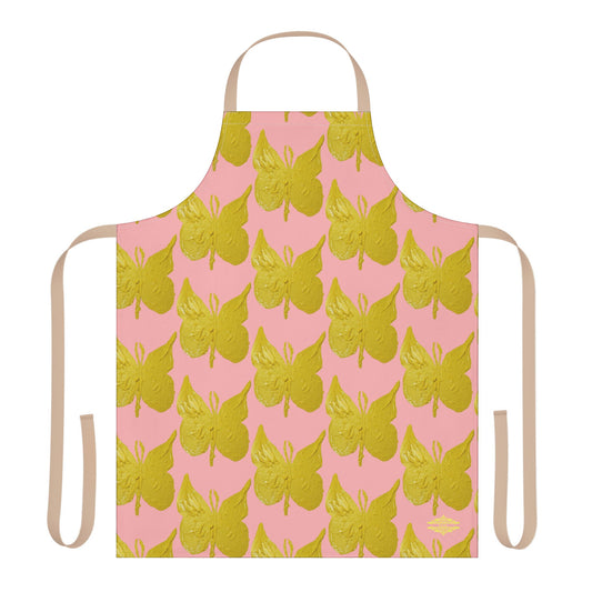 PINKY YELLOW BUTTERFLY APRON
