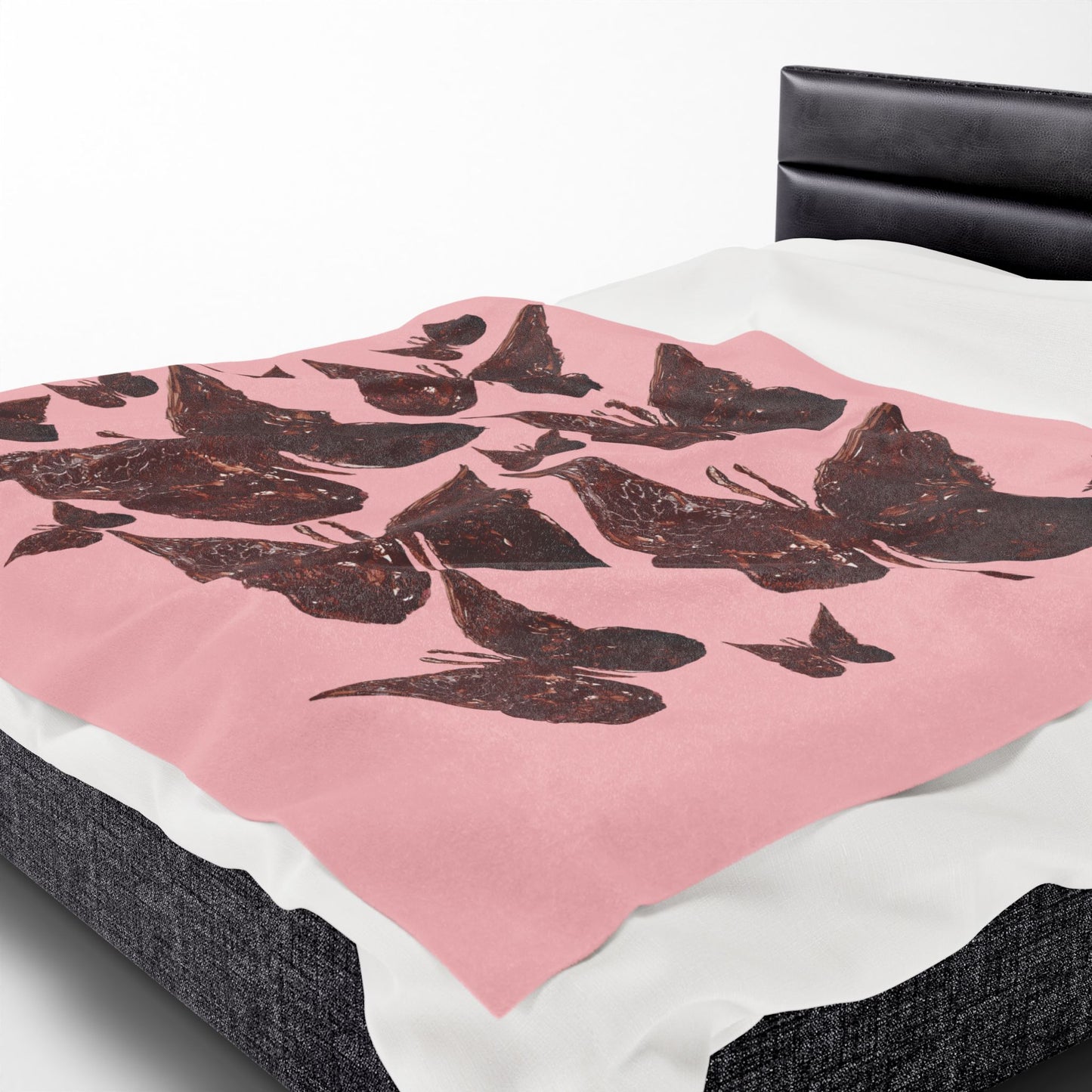 ROSE PINK VELVETEEN PLUSH BLANKET