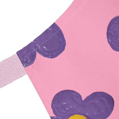 PINK AND LAVENDER FLORAL APRON