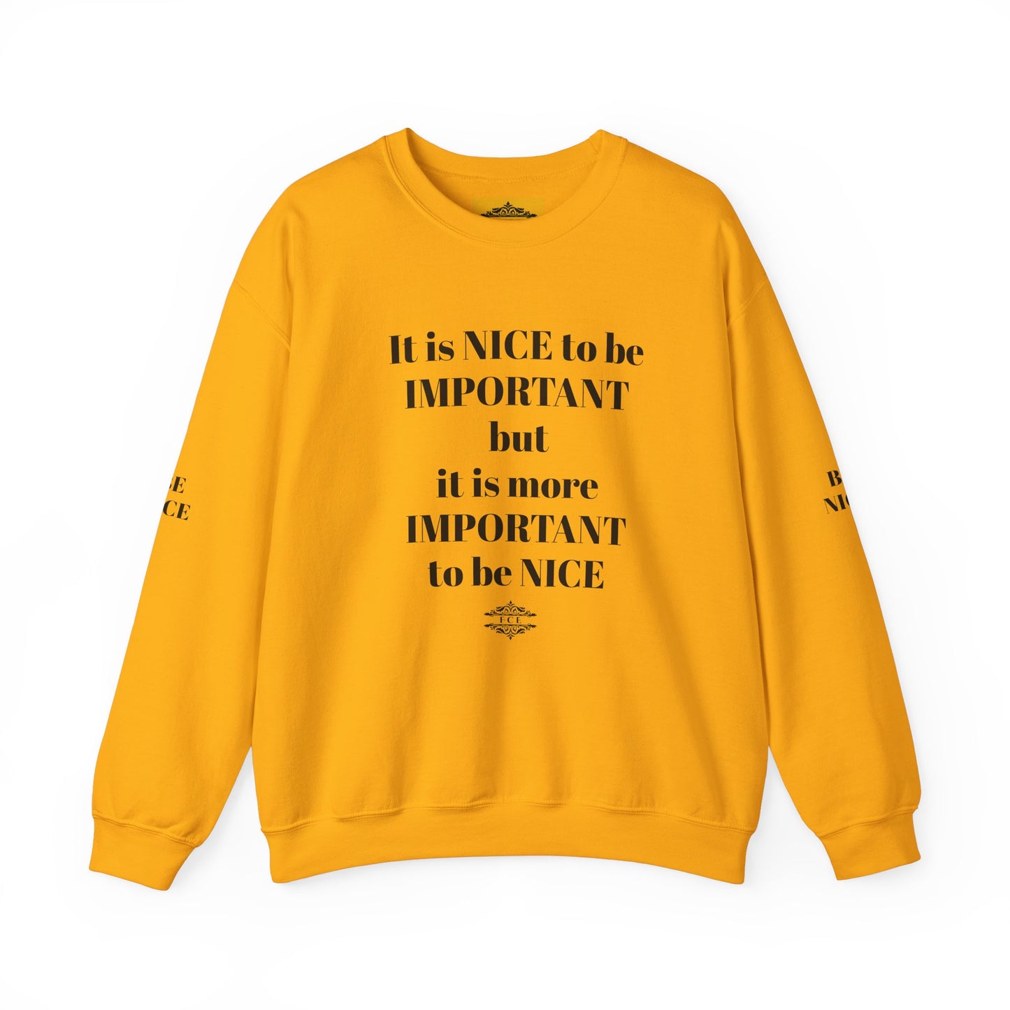 IT IS IMPORTANT CREWNECK SWEATSHIRT