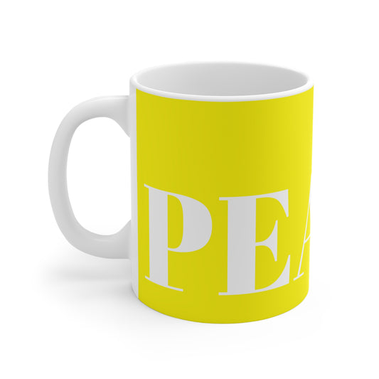 YELLOW PEACE MUG