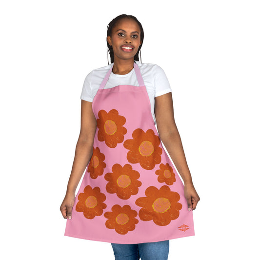 PINK FLORAL APRON