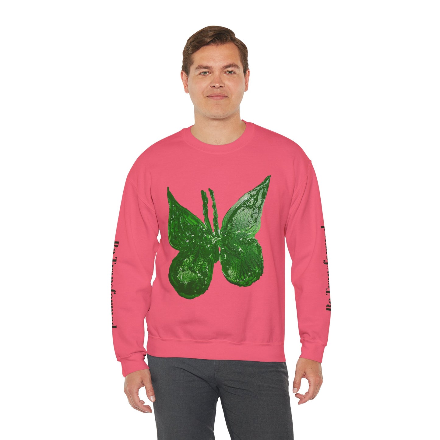 GREEN BUTTERFLY CREWNECK SWEATSHIRT