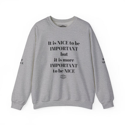 IT IS IMPORTANT CREWNECK SWEATSHIRT