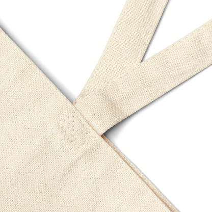 SWIRLY HEART PATTERN COTTON CANVAS TOTE BAG