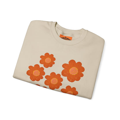 ORANGE FLOWERS SWEATSHIRT