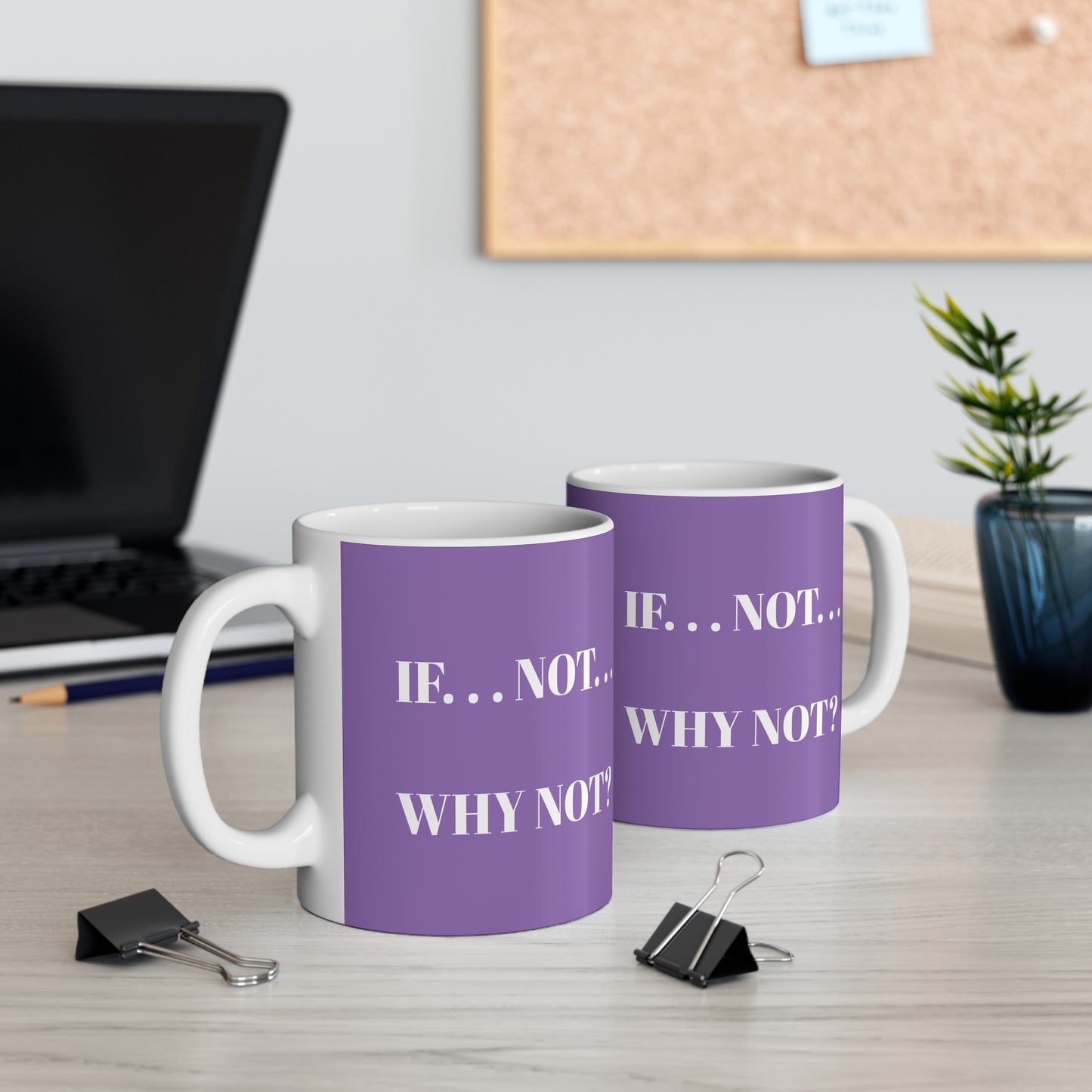 LIGHT PURPLE WHY NOT MUG