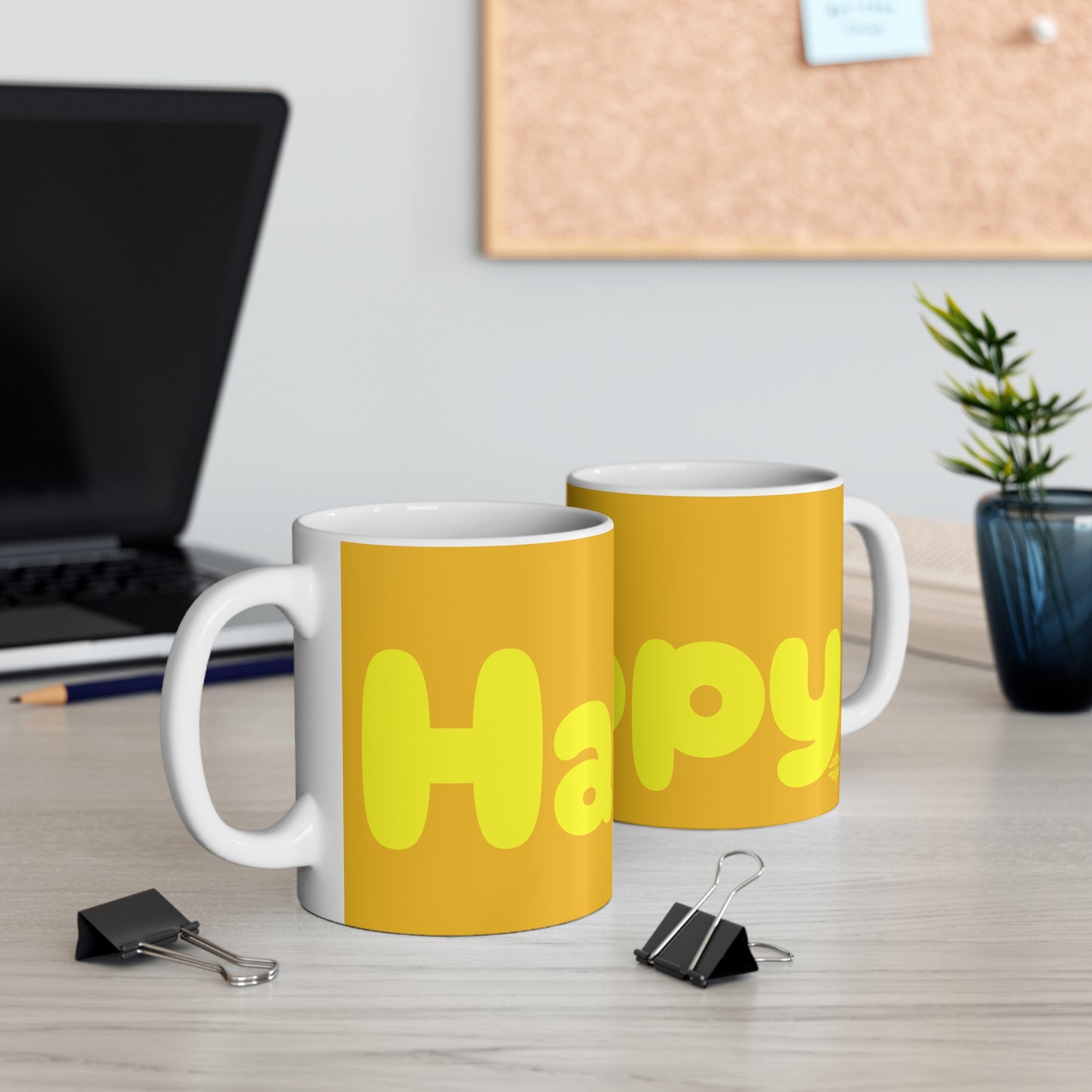 YELLOW IS SO HAPPY MUG