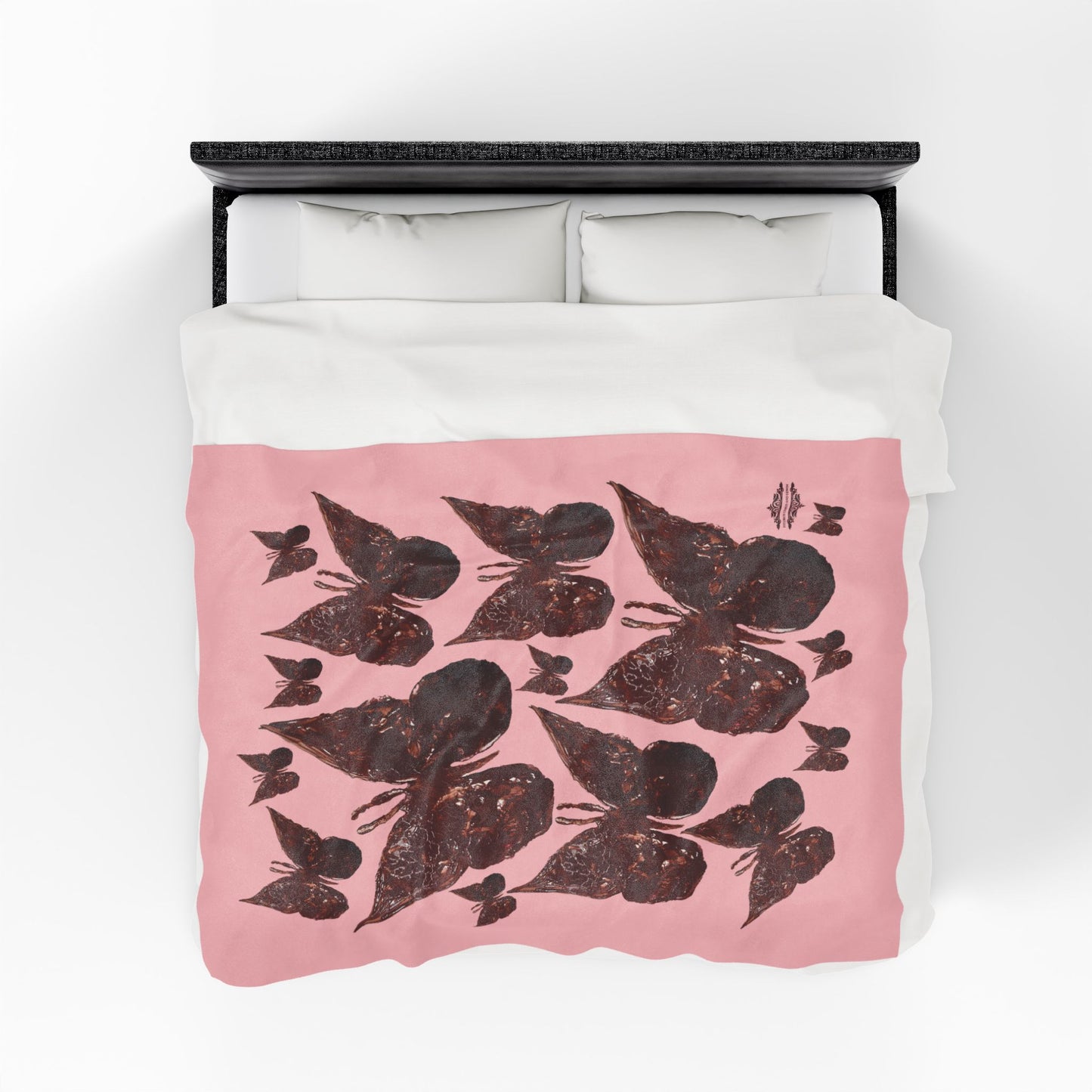 ROSE PINK VELVETEEN PLUSH BLANKET