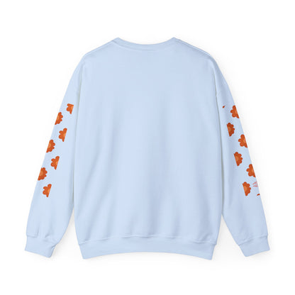 ORANGE FLOWERS SWEATSHIRT