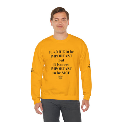 IT IS IMPORTANT CREWNECK SWEATSHIRT