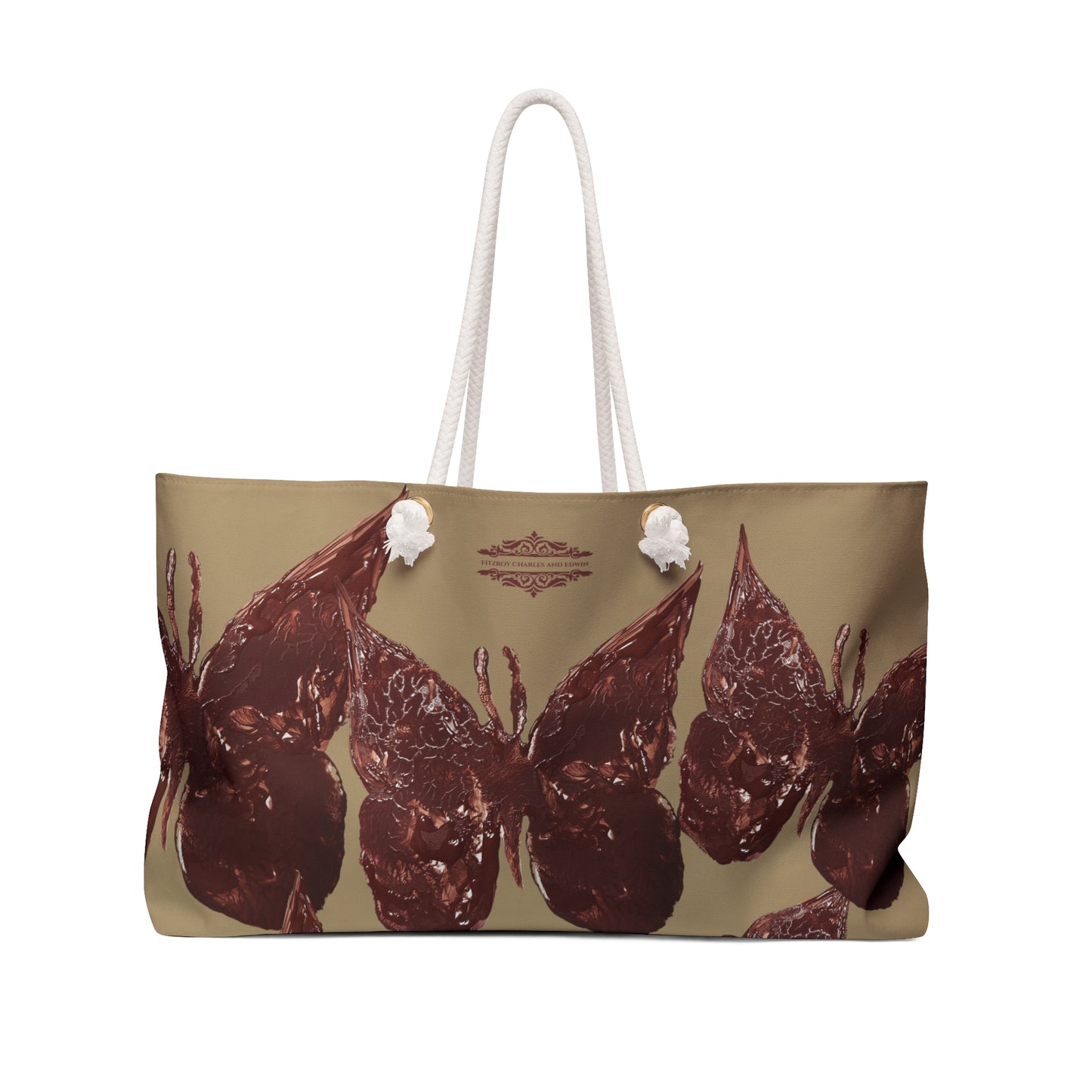 ELEGANT KHAKI WEEKENDER TOTE