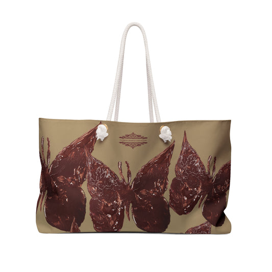 ELEGANT KHAKI WEEKENDER TOTE