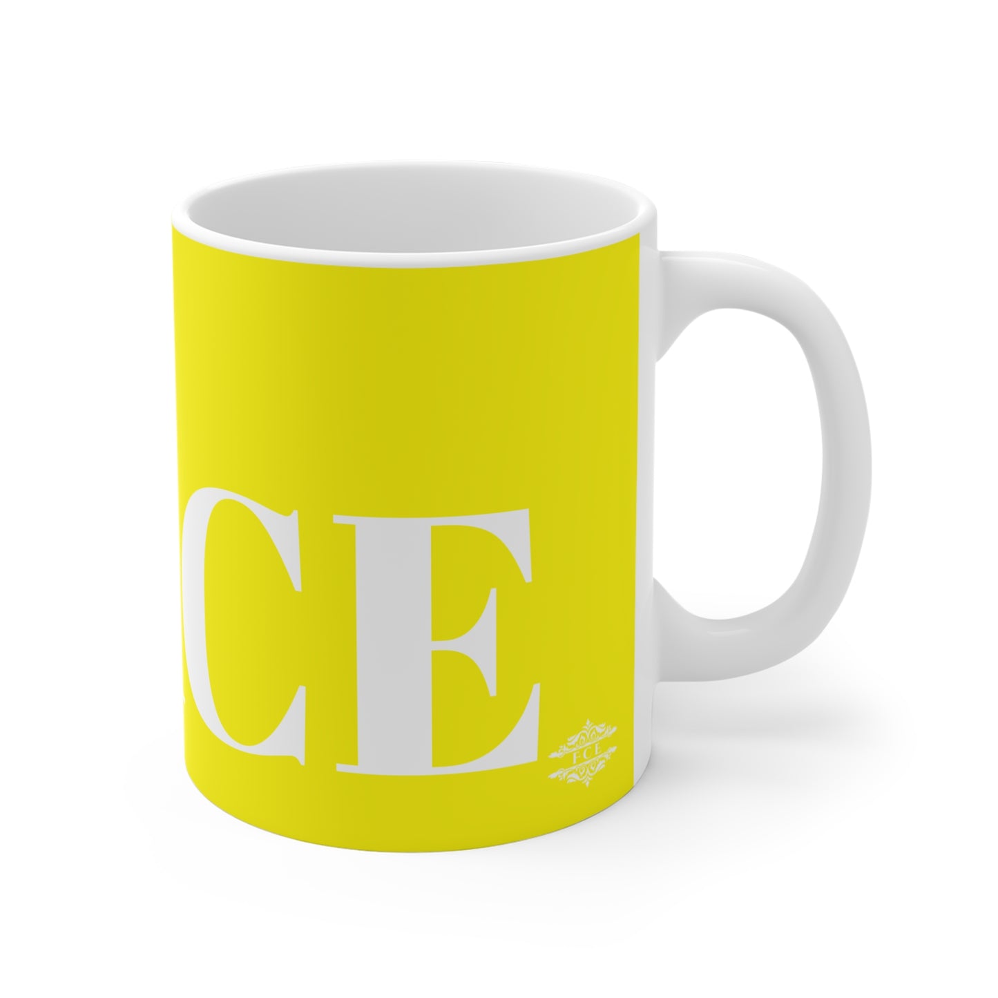 YELLOW PEACE MUG