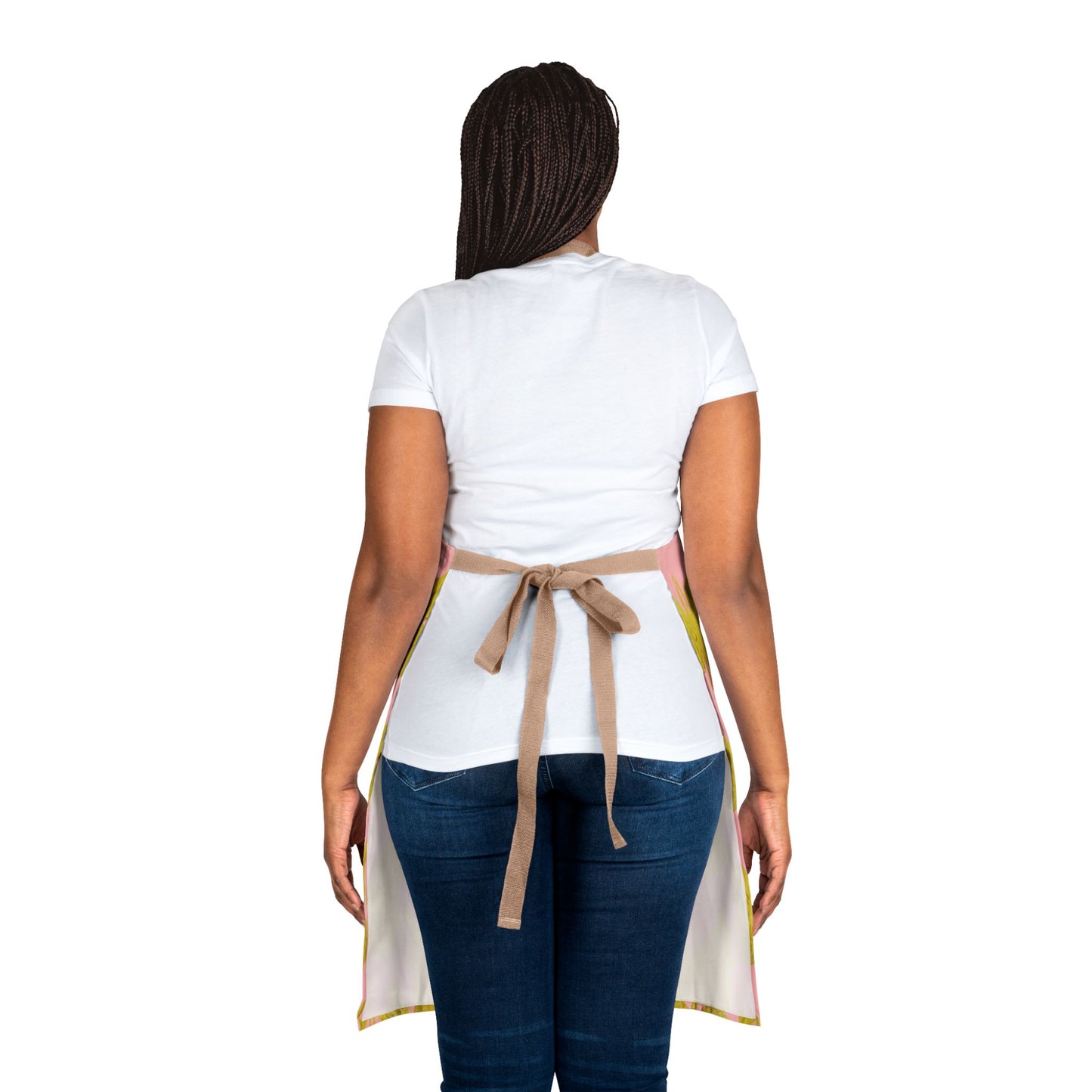 PINKY YELLOW BUTTERFLY APRON