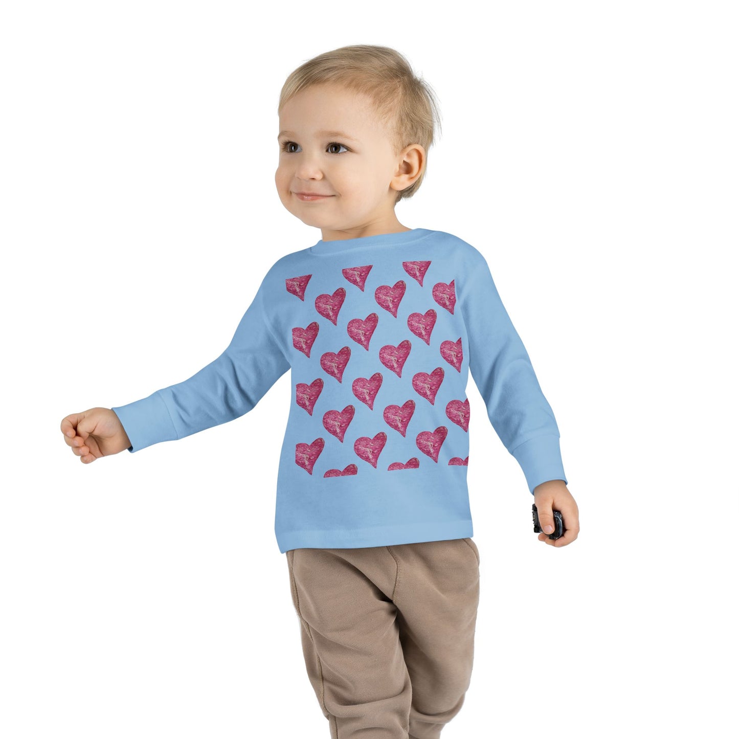 SWIRLY HEARTS TODDLER LONG SLEEVE TEE