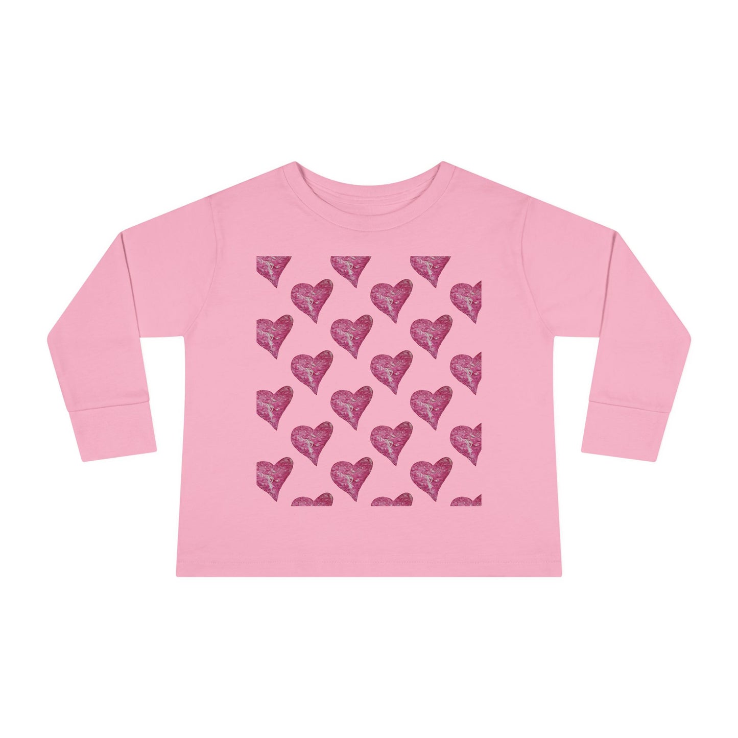 SWIRLY HEARTS TODDLER LONG SLEEVE TEE