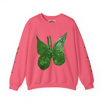 GREEN BUTTERFLY CREWNECK SWEATSHIRT