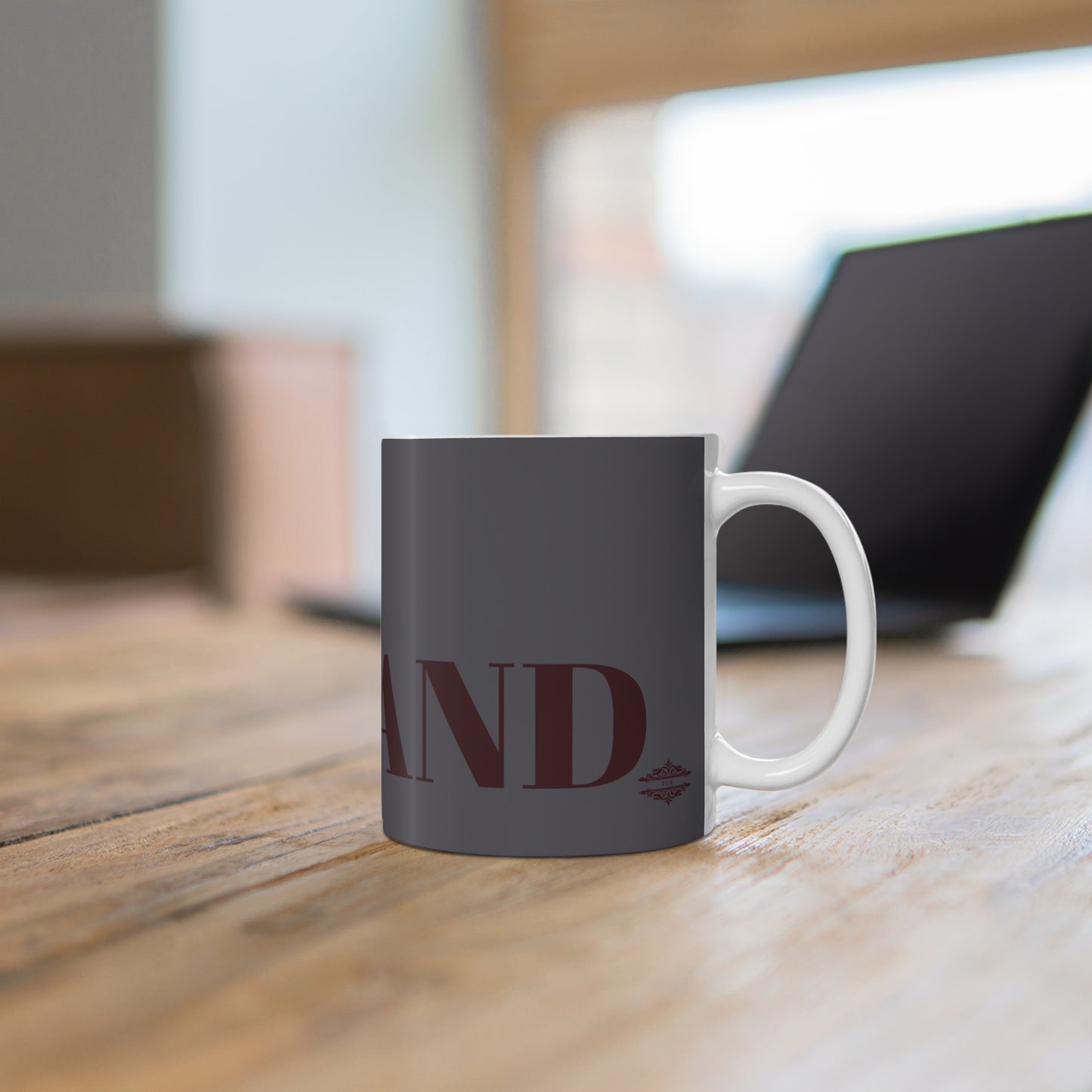DARK GREY HUSBAND MUG