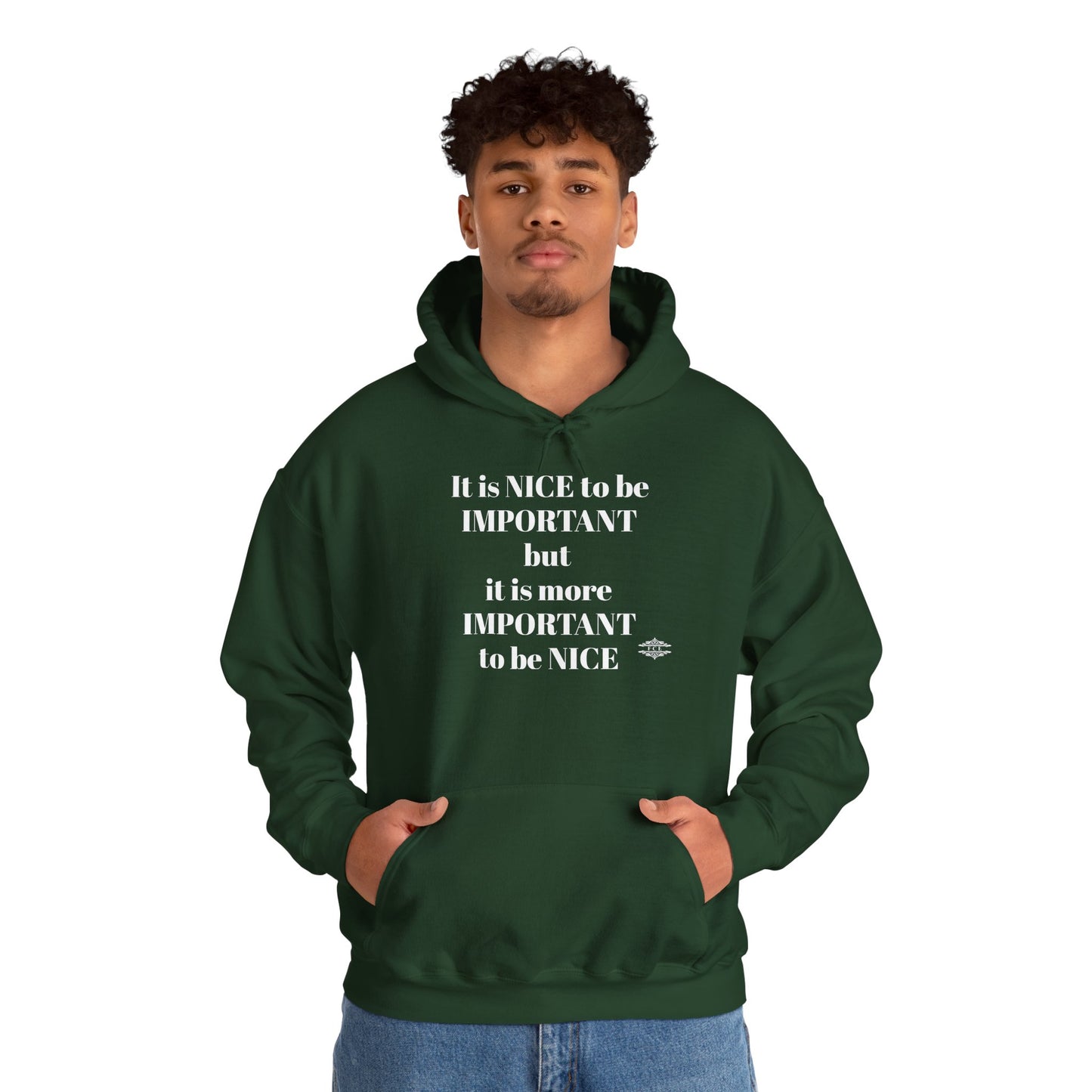 BE NICE HOODED SWEATSHIRT