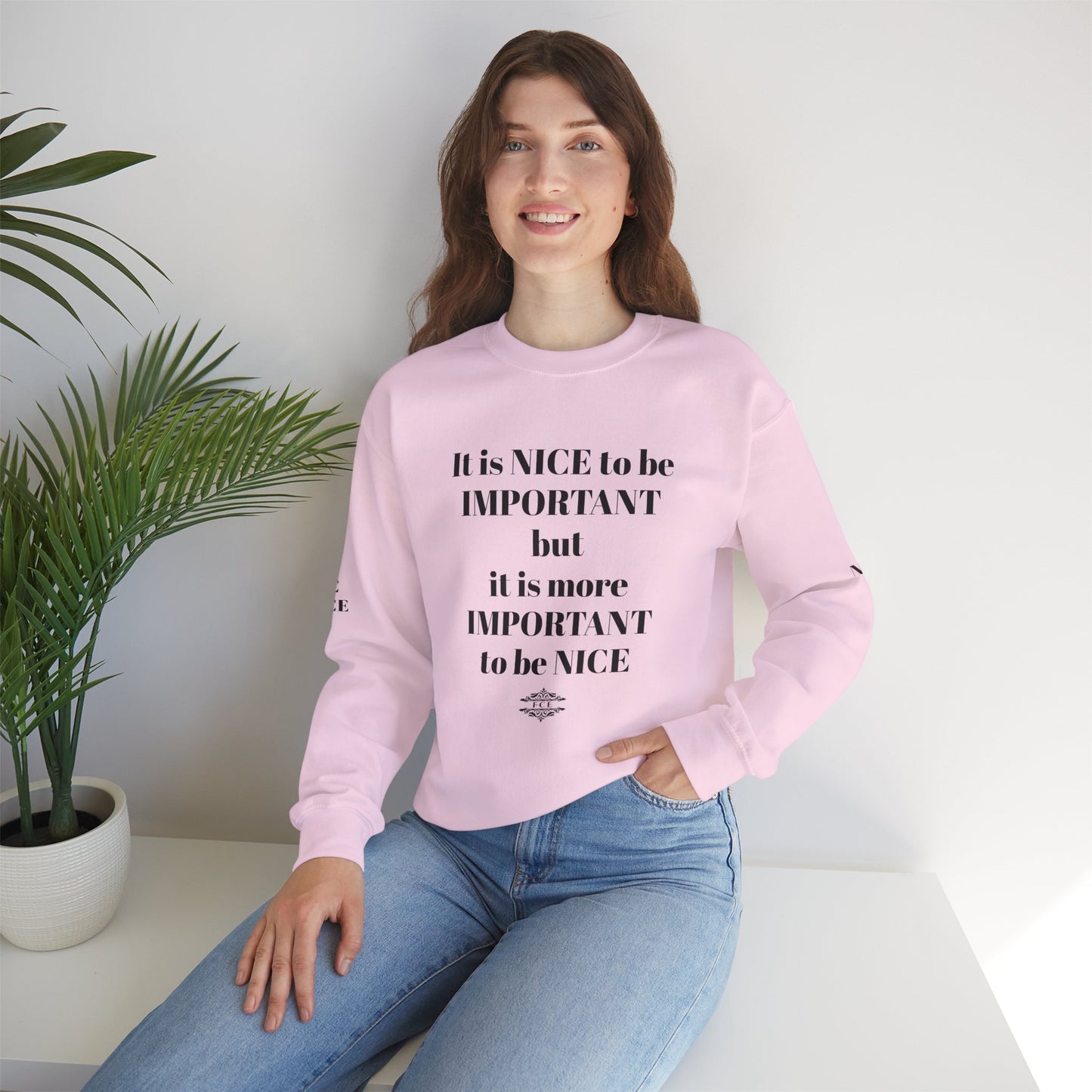 IT IS IMPORTANT CREWNECK SWEATSHIRT