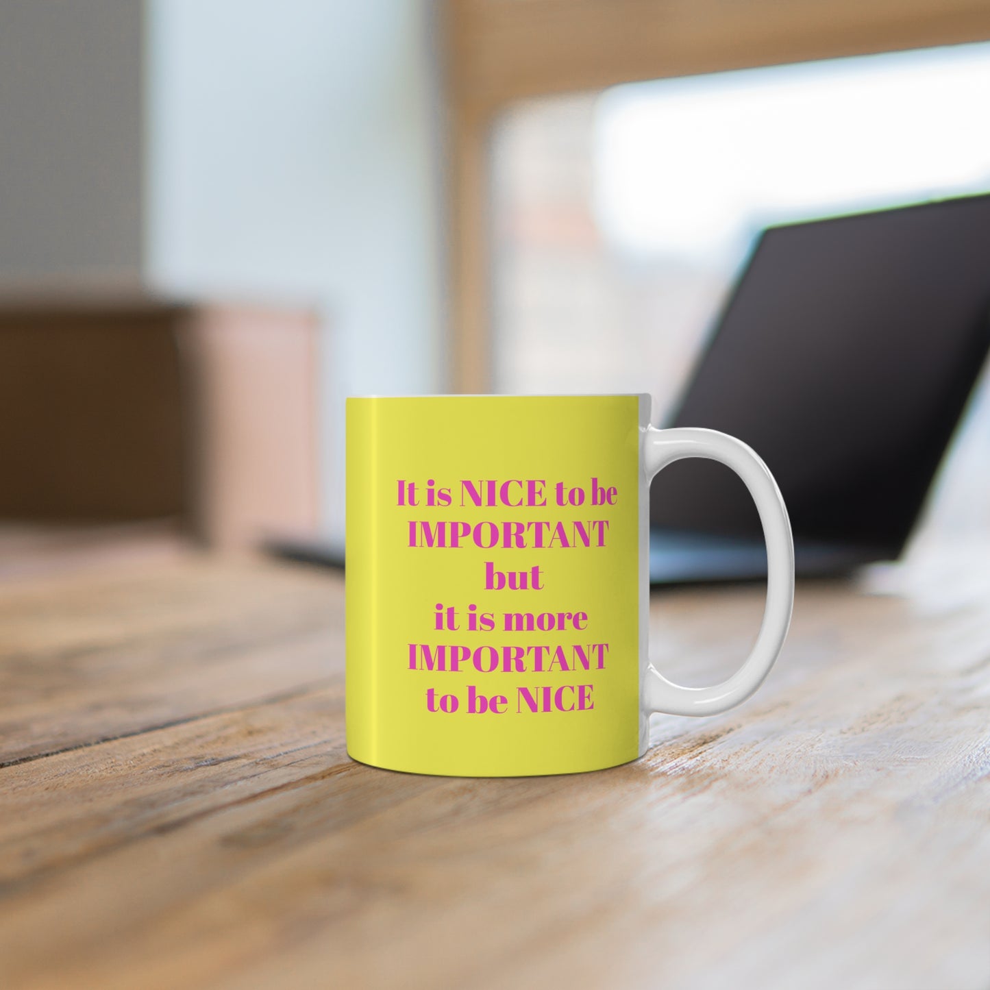 YELLOW BE NICE MUG