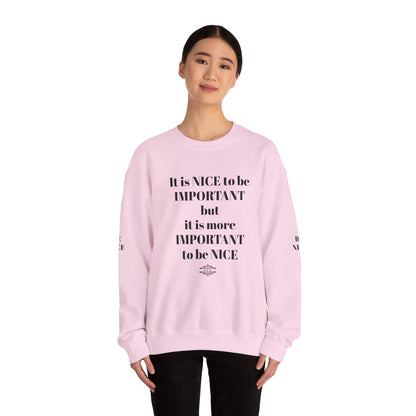 IT IS IMPORTANT CREWNECK SWEATSHIRT