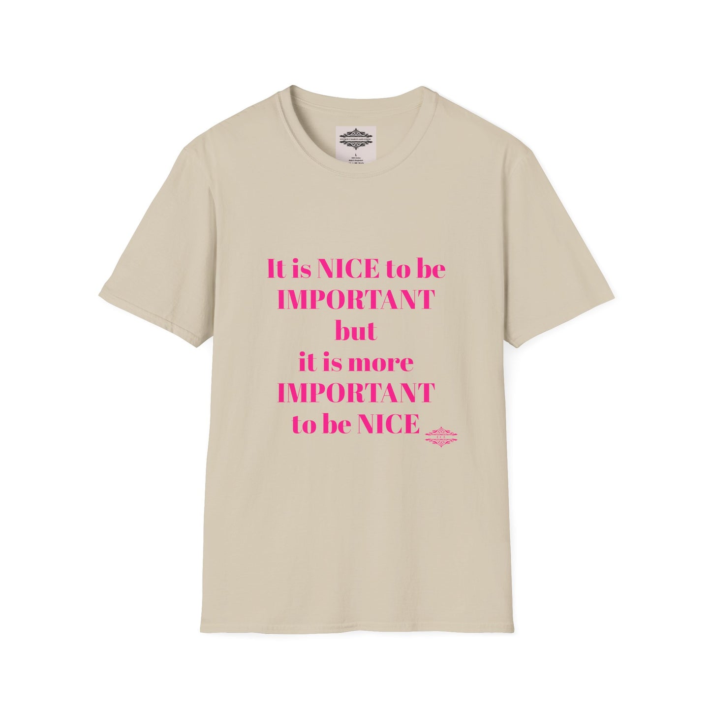 INSPIRATIONAL QUOTE BE NICE TEE