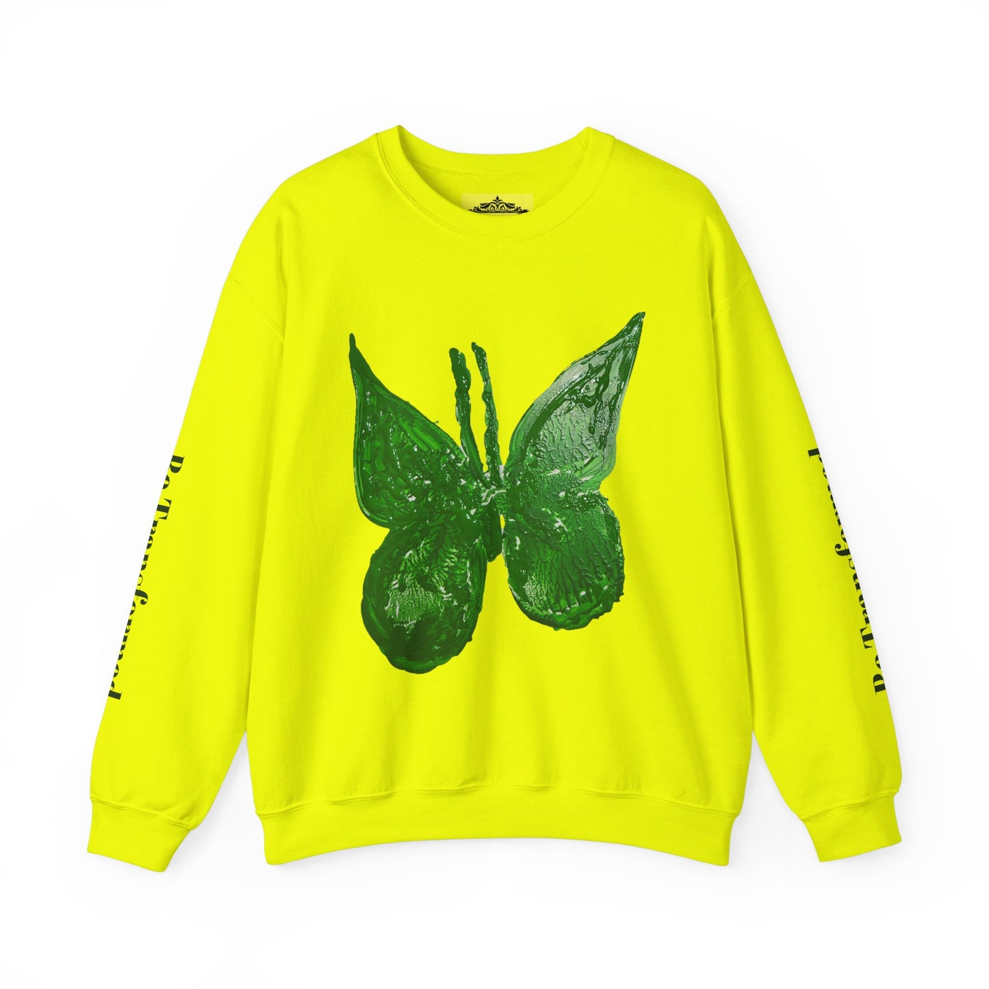 GREEN BUTTERFLY CREWNECK SWEATSHIRT