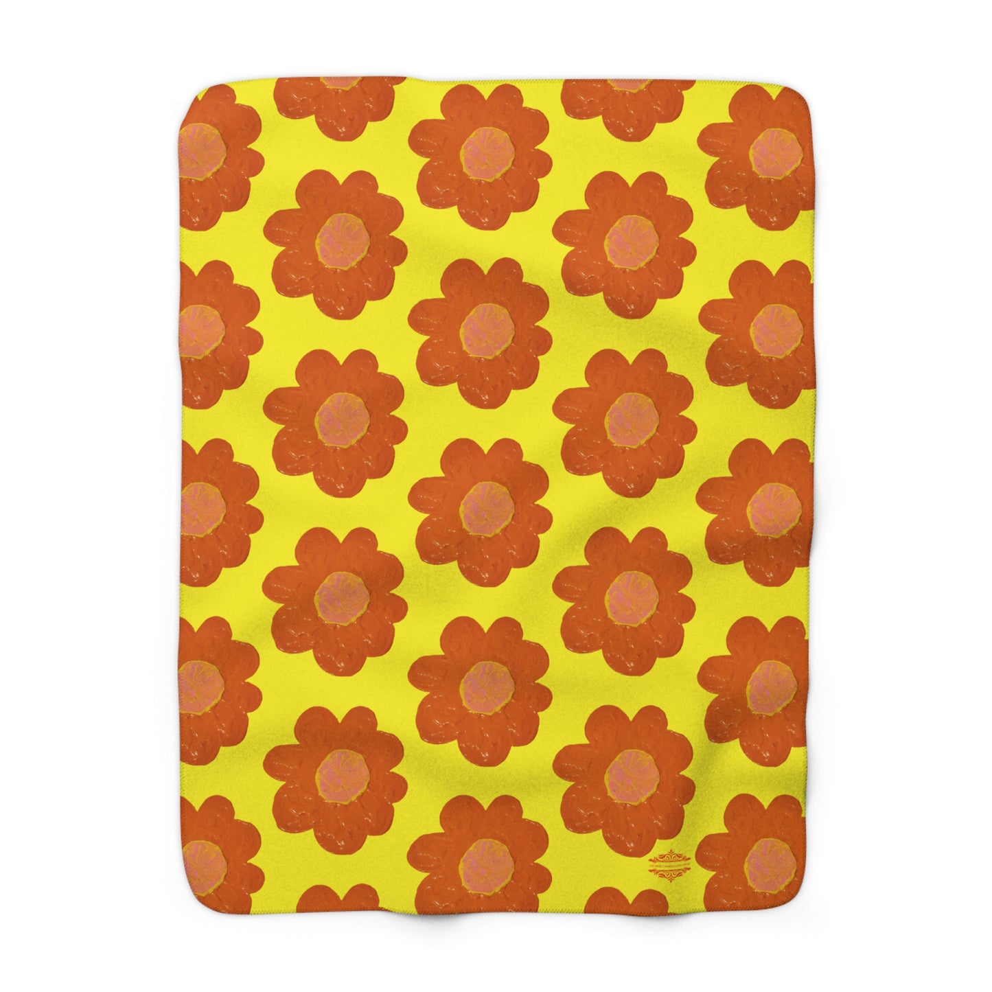 SUNNY YELLOW SHERPA FLEECE BLANKET