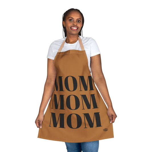 MOM MOM MOM BEIGE APRON