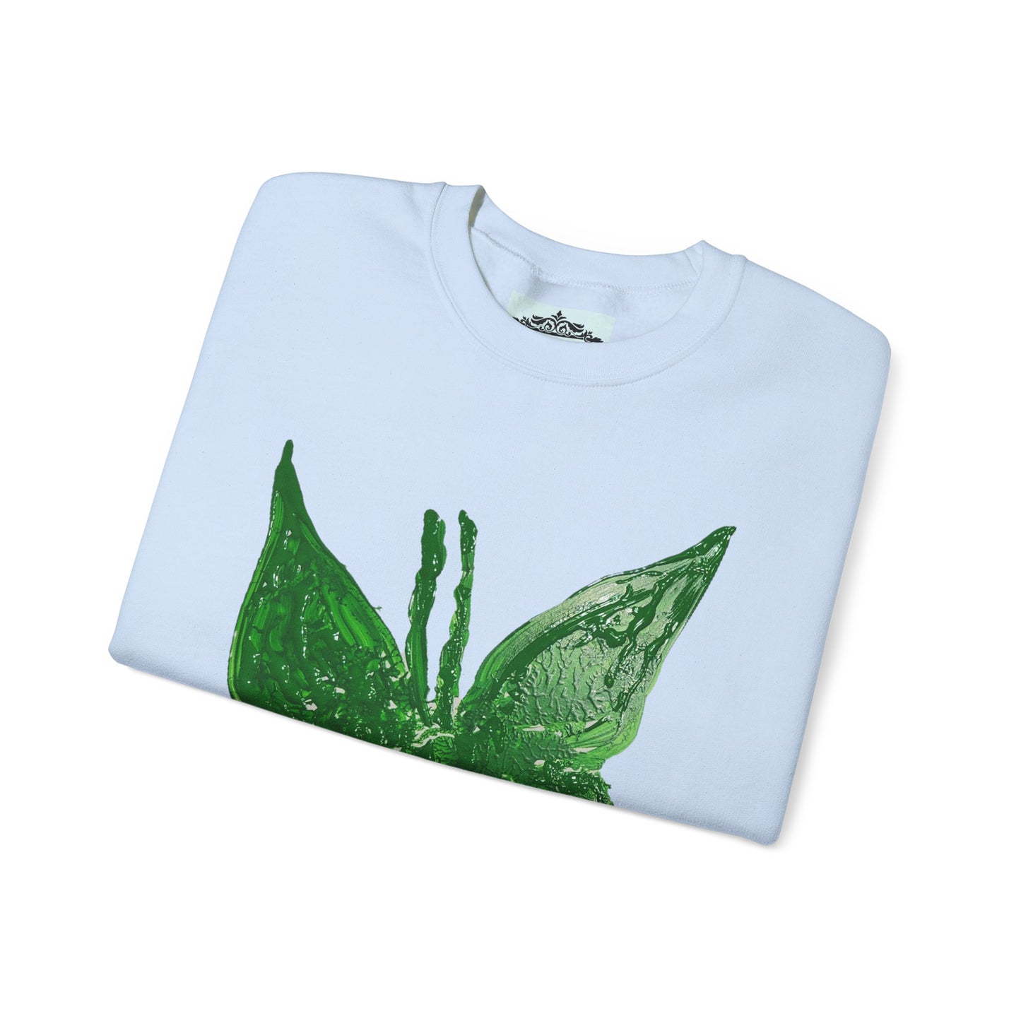 GREEN BUTTERFLY CREWNECK SWEATSHIRT