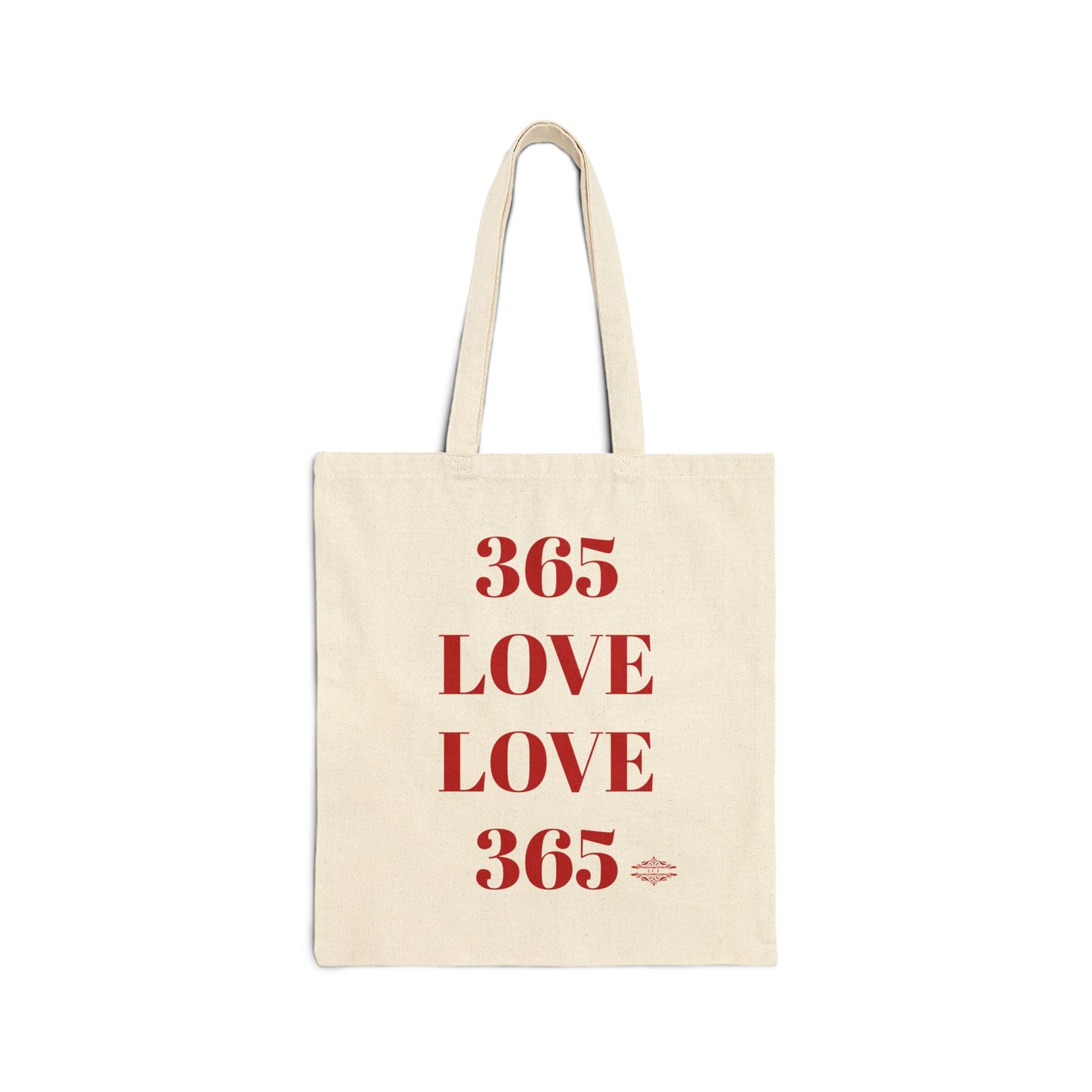 LOVE ALL YEAR COTTON CANVAS TOTE BAG