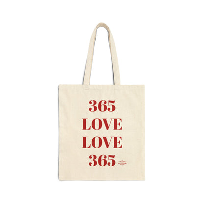 LOVE ALL YEAR COTTON CANVAS TOTE BAG