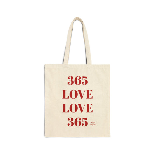 LOVE ALL YEAR COTTON CANVAS TOTE BAG